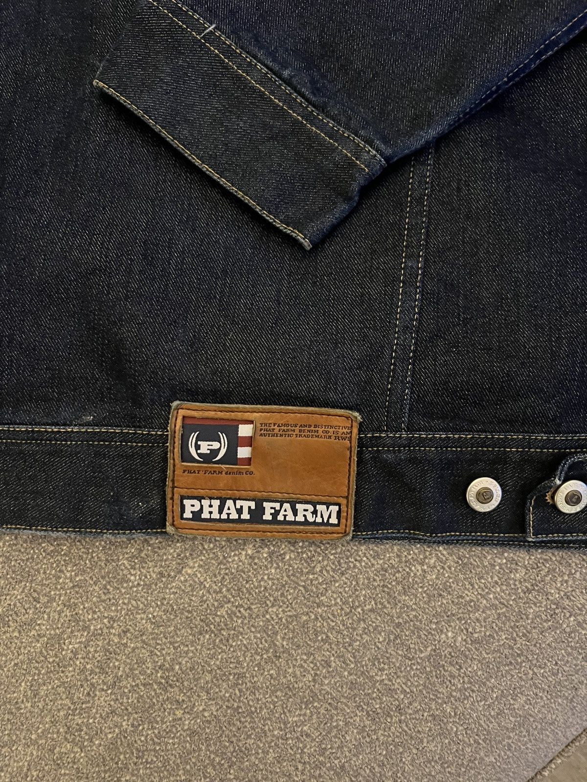 Phat Farm Vintage 90’s Phat Farm Blue Denim Jean Jacket Size US XXL / EU 58 / 5 - 8 Thumbnail