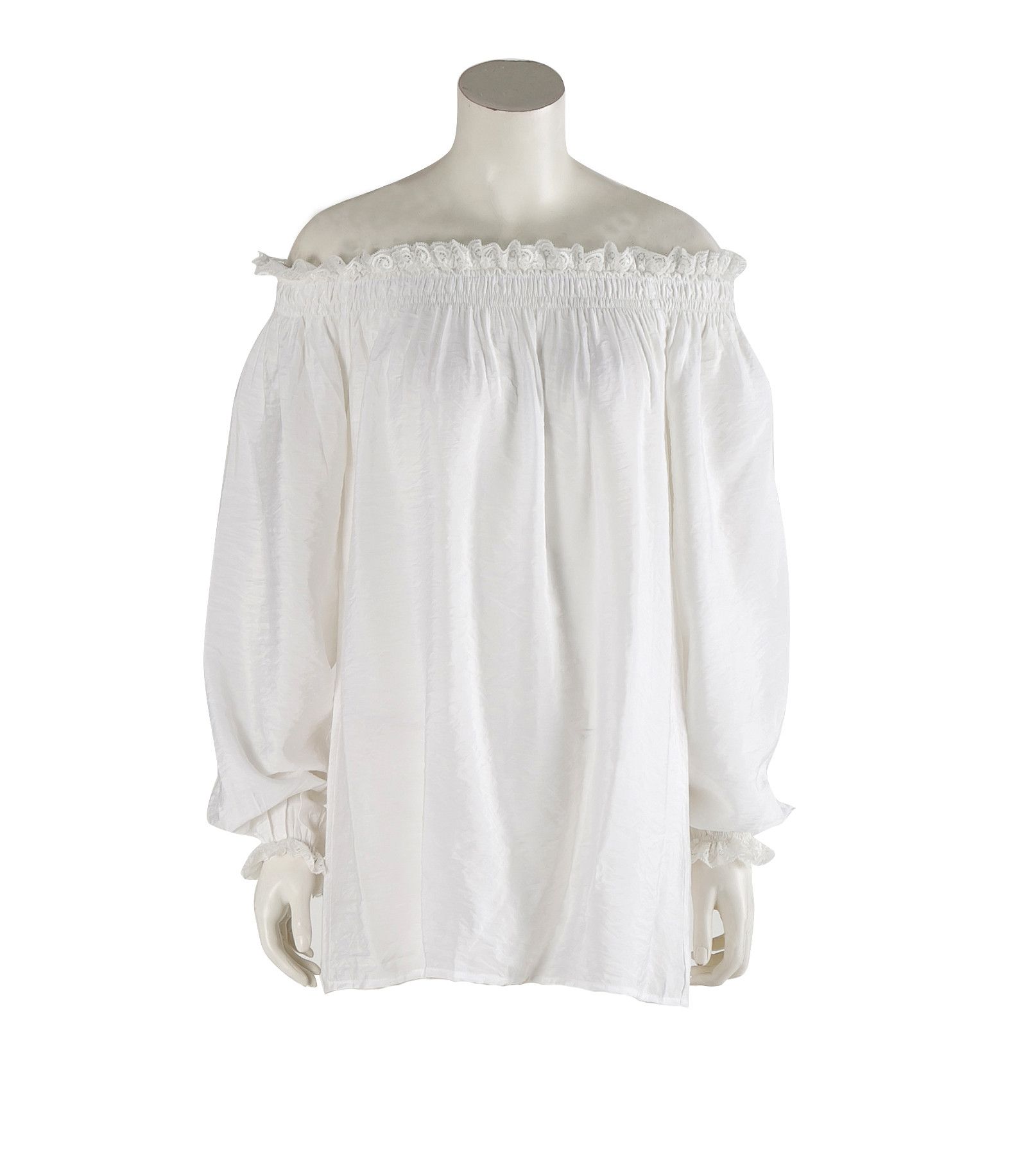 Other Tunic tops tencel blouse long sleeve for women white Size M / US 6-8 / IT 42-44 - 1 Thumbnail