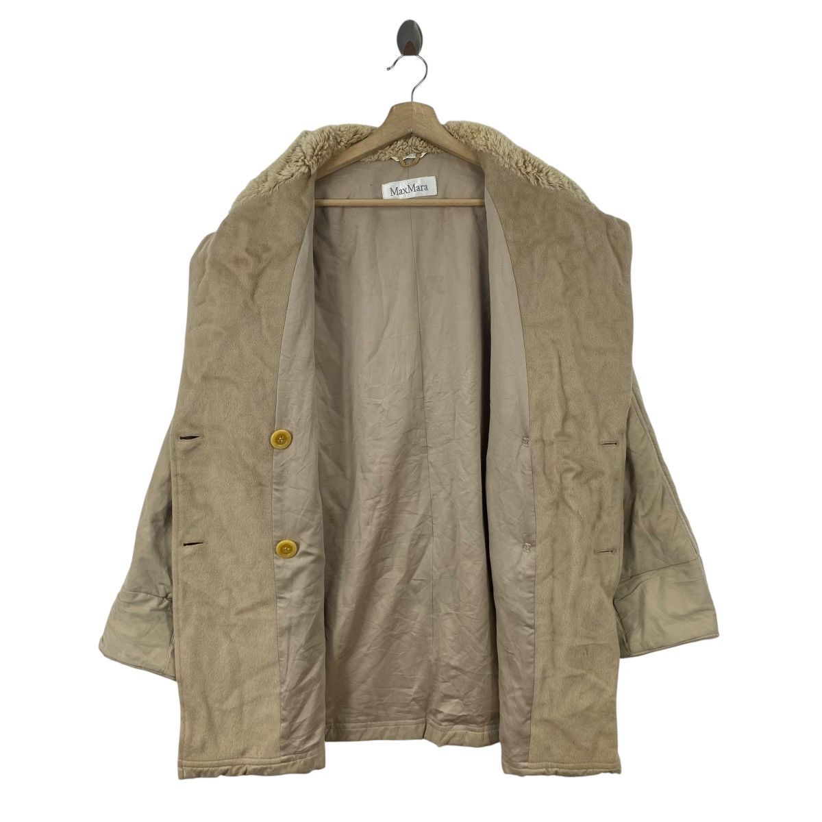 Max Mara Vintage MAXMARA Puffer Jacket Faux Fur Collar Double Size M / US 6-8 / IT 42-44 - 7 Thumbnail