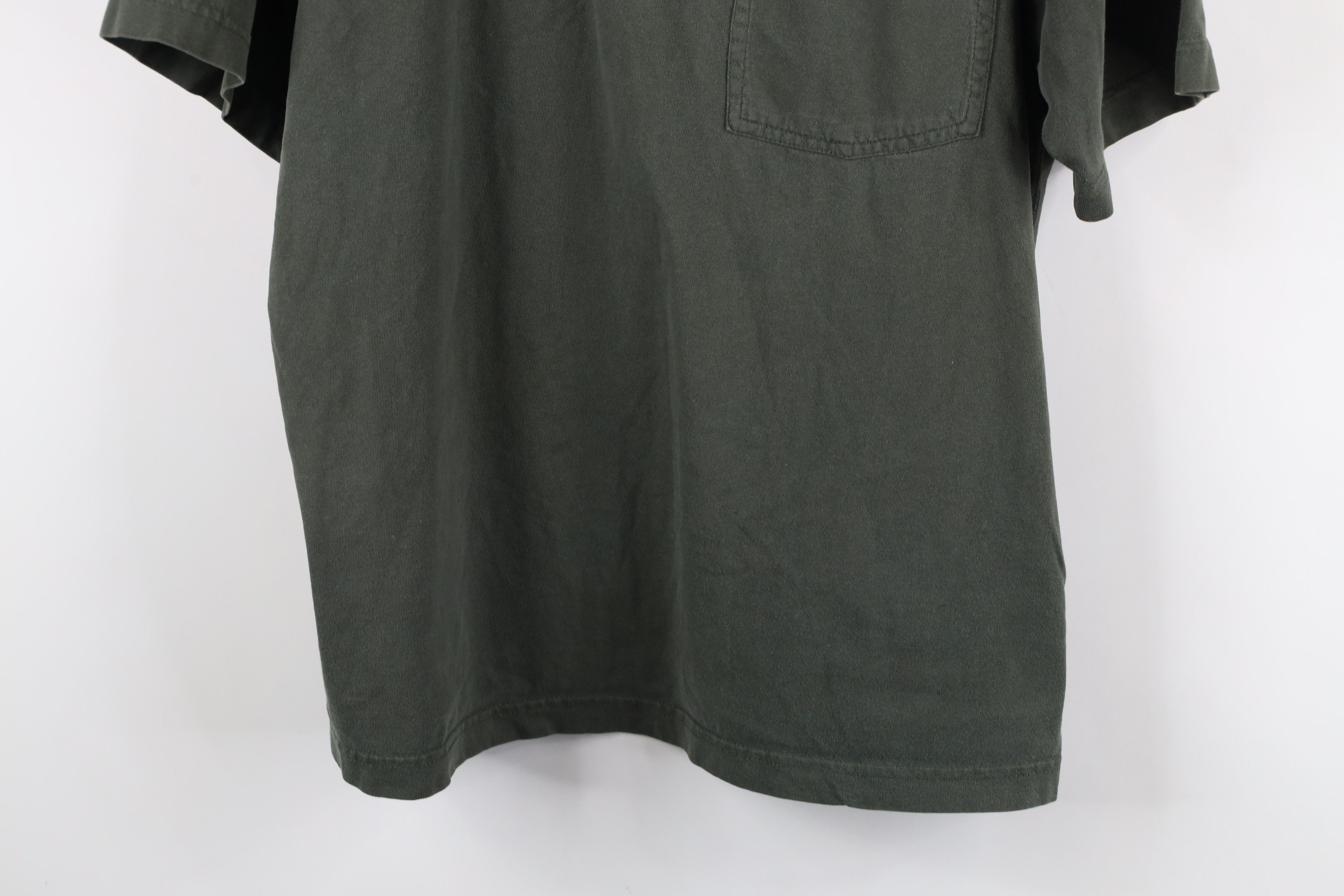 Dickies × Vintage Vintage Dickies Blank Short Sleeve Henley T-Shirt Green Size US L / EU 52-54 / 3 - 3 Thumbnail