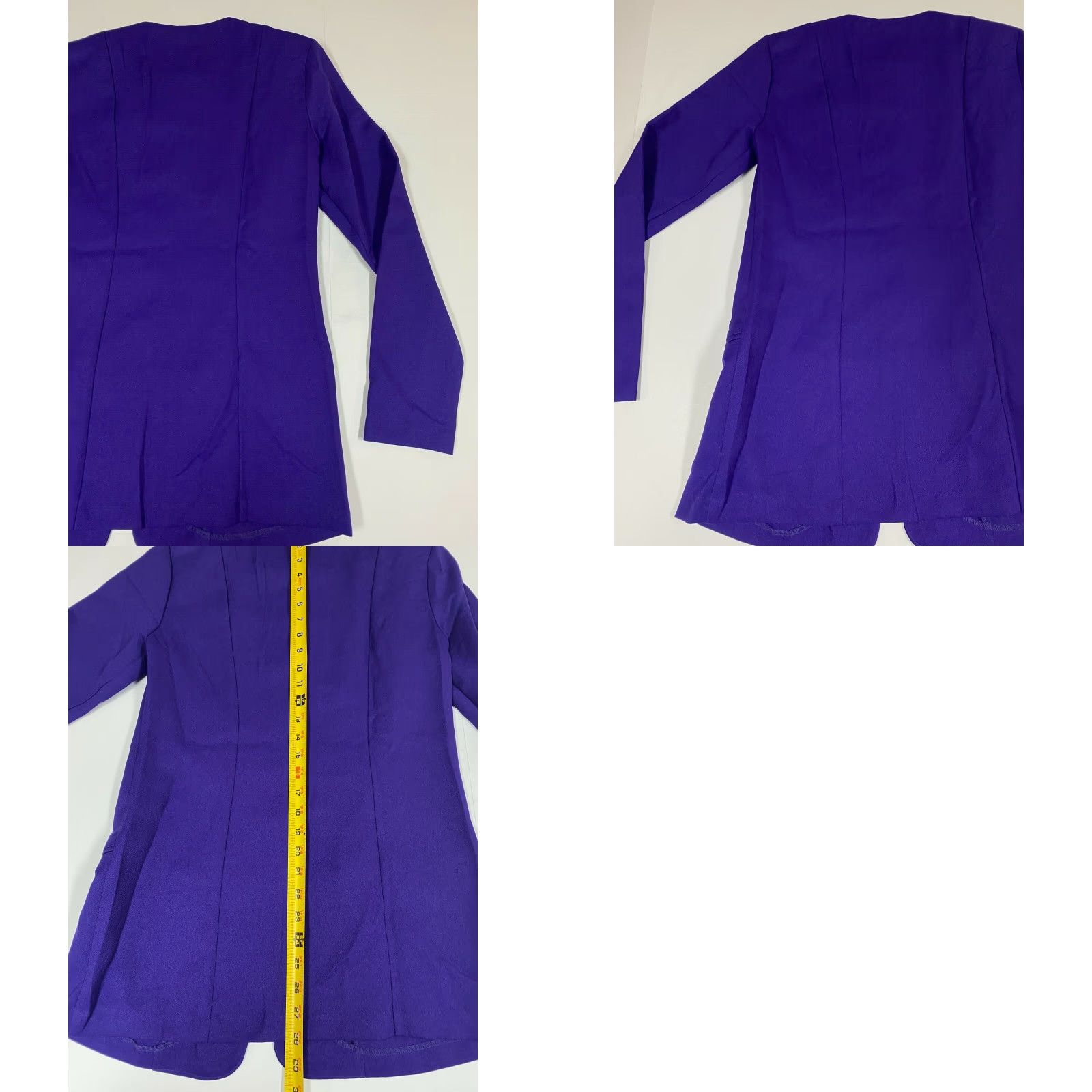 Vintage Bedford Fair Jacket Womens Blue Lightweight 6 Tall Pea Coat Casual Winter Button Front Womens Size M / US 6-8 / IT 42-44 - 8 Thumbnail