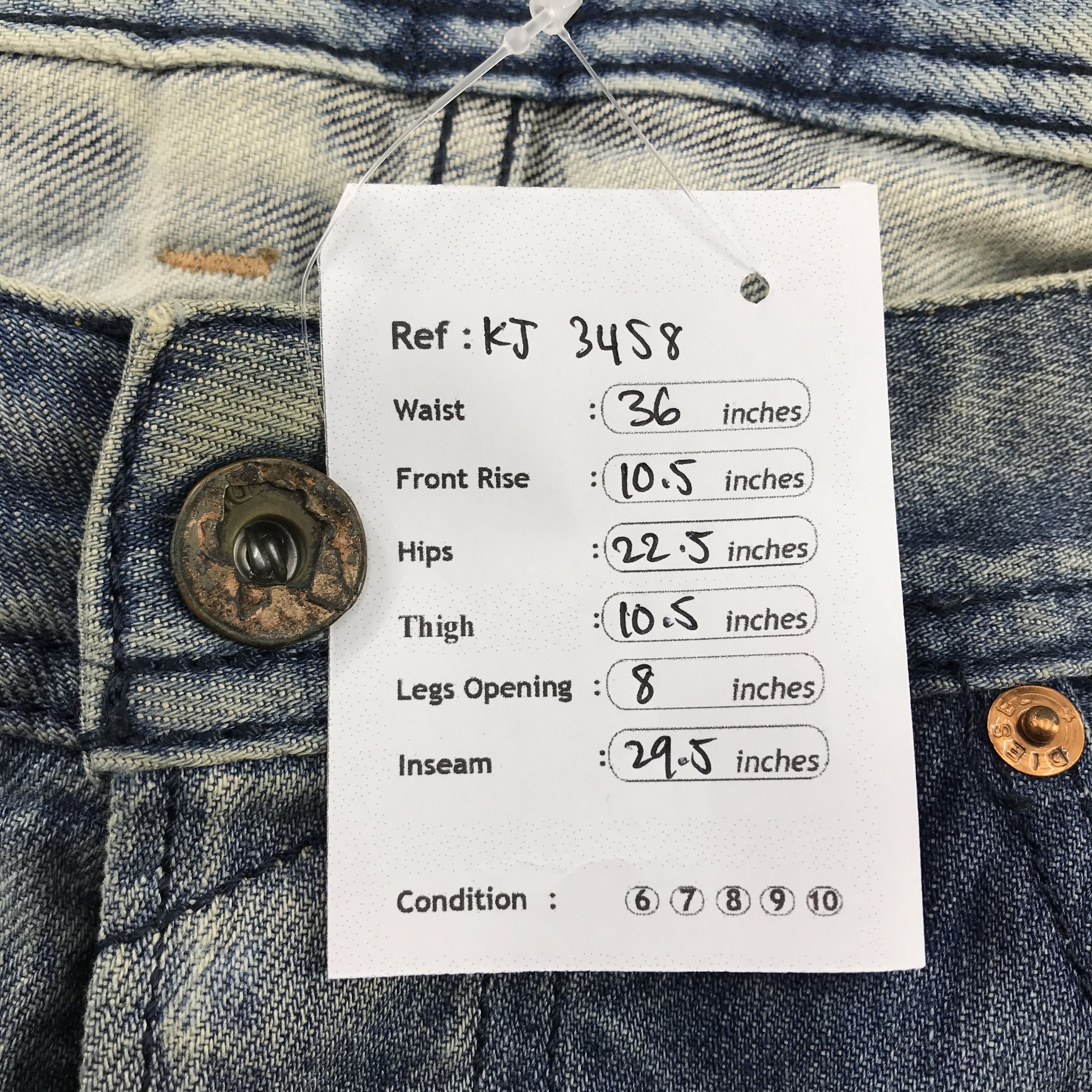 Diesel Diesel Safado Light Distress Denim Jeans KJ3458 Size US 32 / EU 48 - 23 Thumbnail