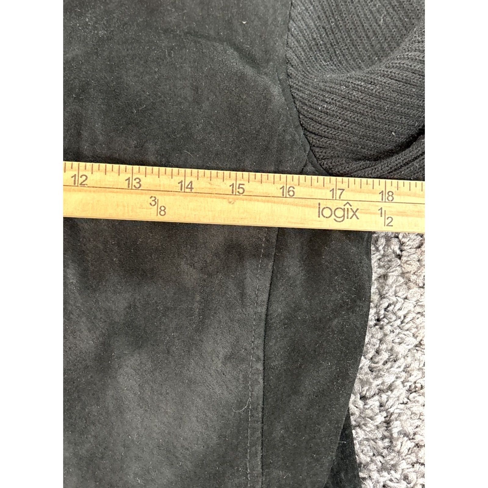 FABI VINTAGE Fabio Leather Jacket Womens Small Suede Black Full Zip Goth Biker 90s Womens Small Black Leather Full Zip Fabio Jacket Size S / US 4 / IT 40 - 3 Thumbnail