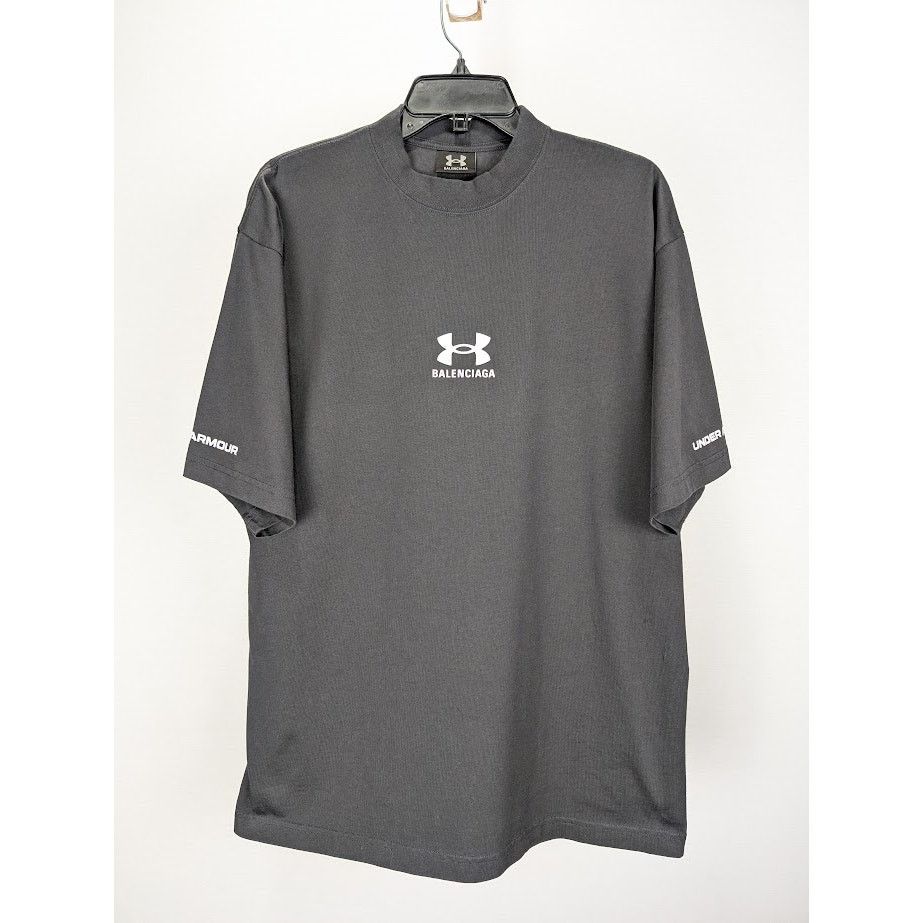 Balenciaga × Under Armour o1rshd1 Q:2 / Print Vint Medium Fit T-Shirt in Black Size US S / EU 44-46 / 1 - 1 Thumbnail