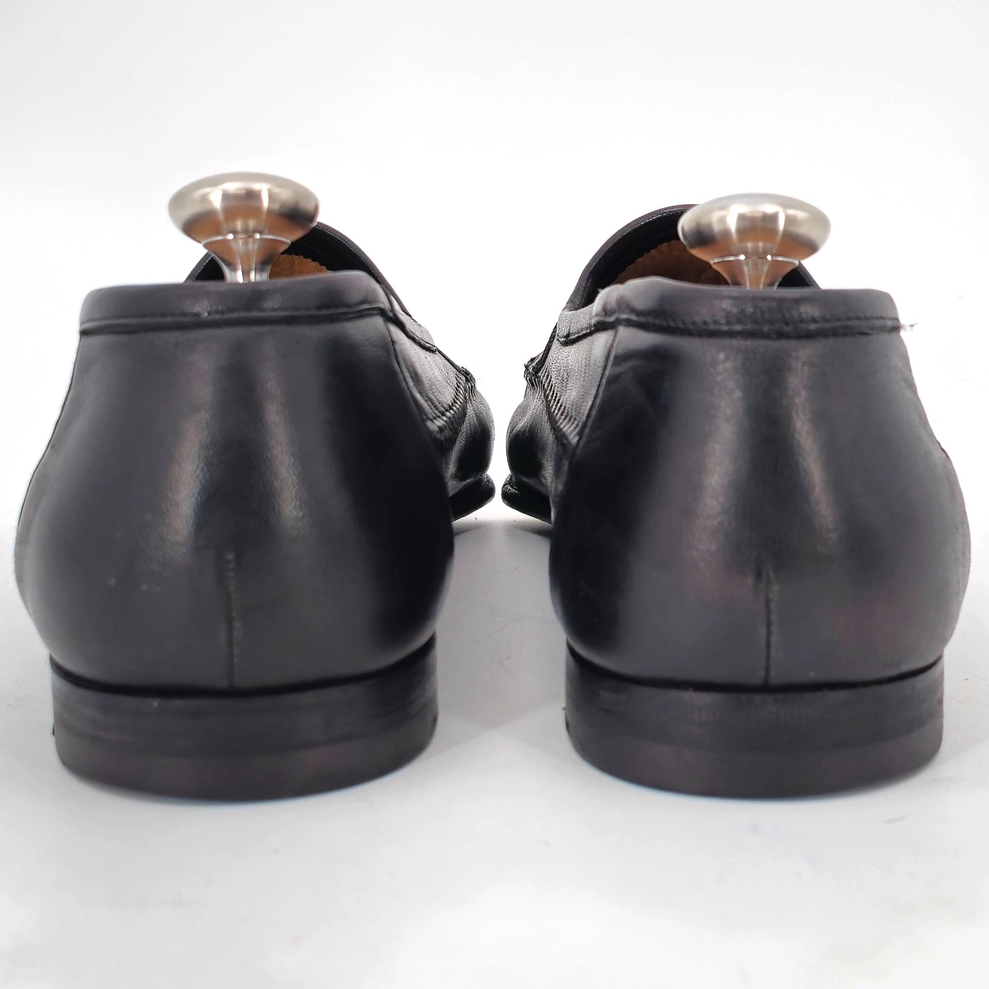 Santoni Santoni Italy Relaxed Black Leather Dress Shoes Mens 10.5D Size US 10.5 / EU 43-44 - 7 Thumbnail