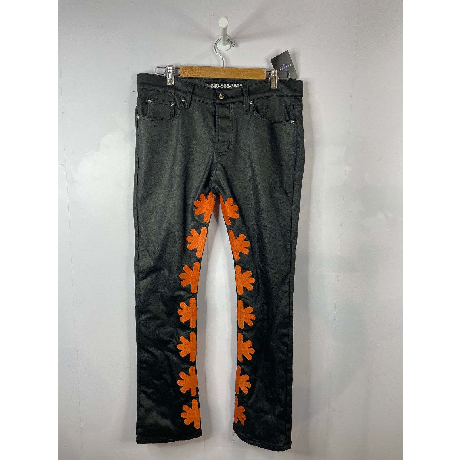 Other LOSTSHDWS Orange & Black Wax Jeans Size US 34 / EU 50 - 1 Thumbnail