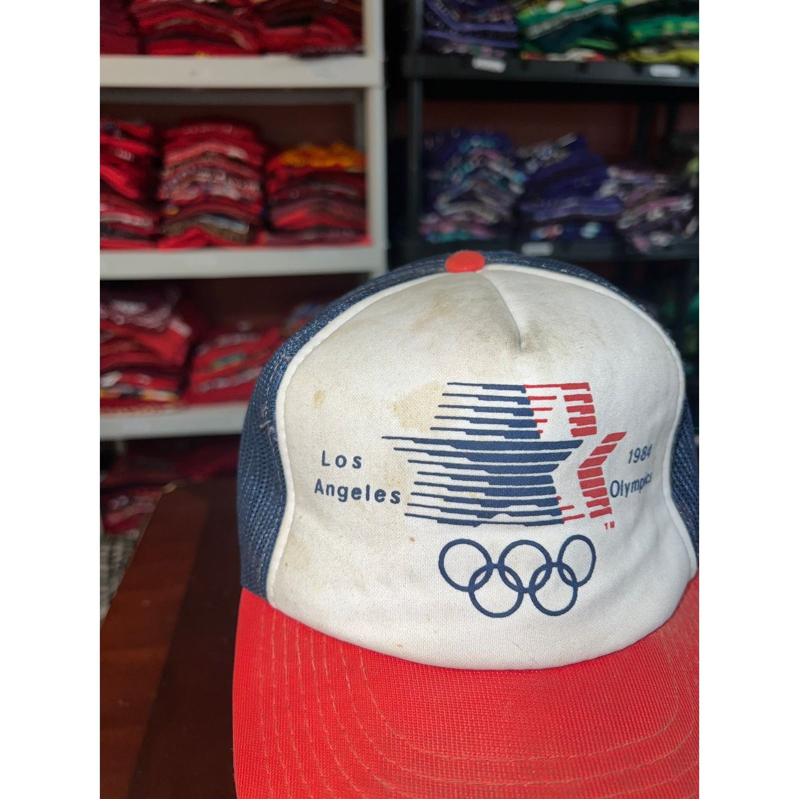 Vintage Vintage Los Angeles Olympics Snapback Worn Hat Cap VTG 1984 Size ONE SIZE - 3 Thumbnail