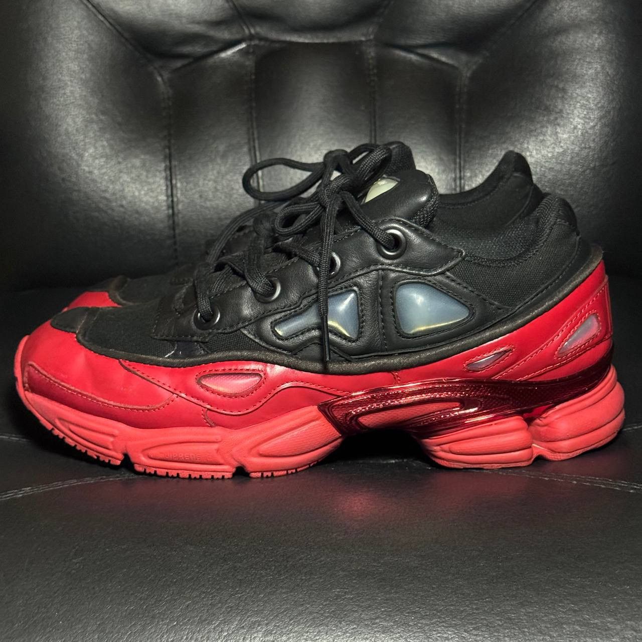 Adidas × Raf Simons 8,5us Adidas Raf Simons Ozweego Scarlet Sneakers Size US 8.5 / EU 41-42 - 3 Thumbnail