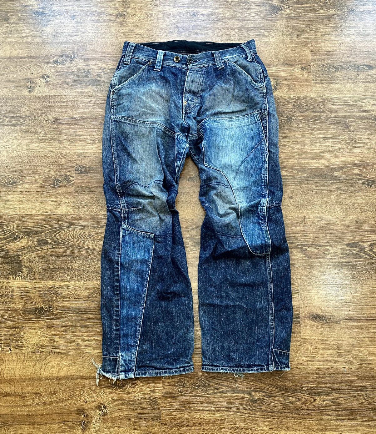 14th Addiction Vintage Y2K G Star archive Denim Cargo Baggy pants Jeans Size US 33 - 2 Thumbnail