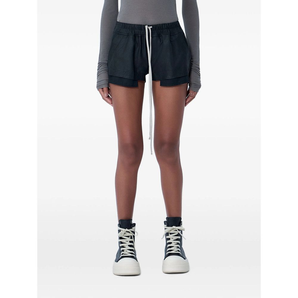 Rick Owens Rick Owens BLACK Shorts - Leather & Faux Leather Shorts Size 27" / US 4 / IT 40 - 1 Thumbnail