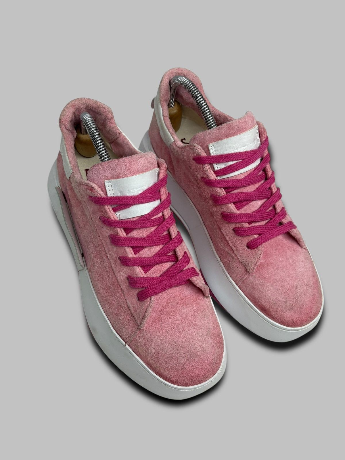 A.S.98 A.S 98 Suede Leather Pink Sneakers Size US 7 / EU 40 - 4 Thumbnail