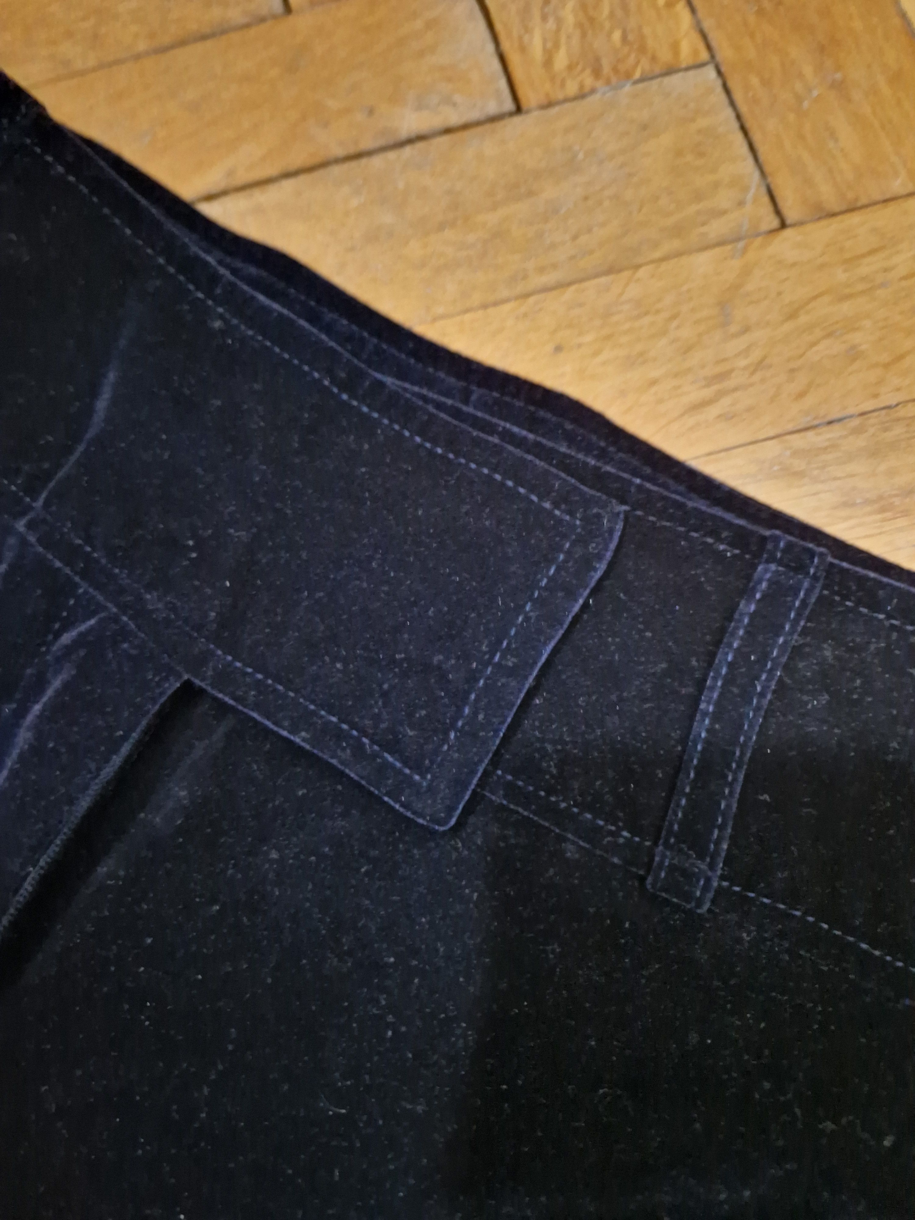 Hysteric Glamour × Vintage vintage velour avant garde flare pants Size 26" / US 2 / IT 38 - 3 Thumbnail