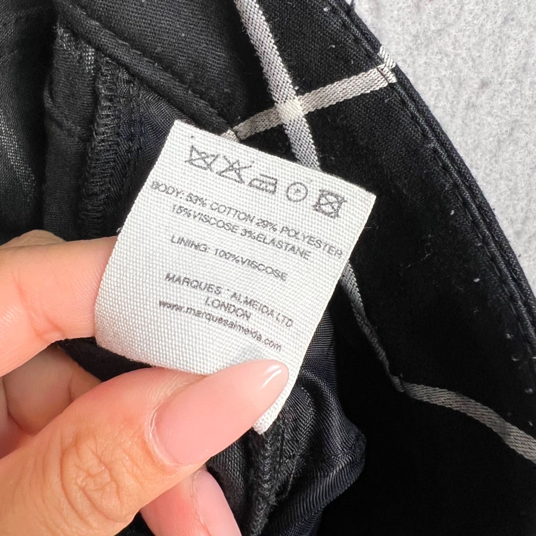 Vintage VINTAGE Marques Almeida Trousers Adult Womens Size 10 Black & White Checkered Pattern Flared Inseam 26in Womens Size ONE SIZE - 5 Thumbnail