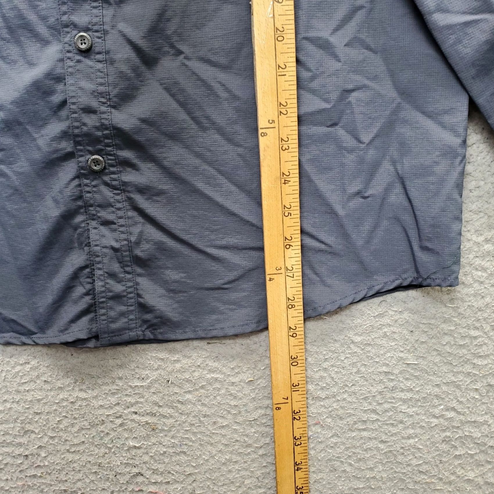 Free Country Free Country Shirt Mens Size M Gray Button Up Pocket Chest Pocket Roll Tab Long Sleeve Shirt Size US M / EU 48-50 / 2 - 5 Thumbnail