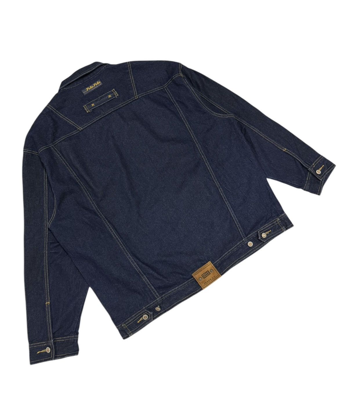 Marc Buchanan × Pelle Pelle × Vintage Vtg🔥90’s Marc Buchanan Pelle Pelle Jeans Trucker Jacket Size US L / EU 52-54 / 3 - 17 Thumbnail