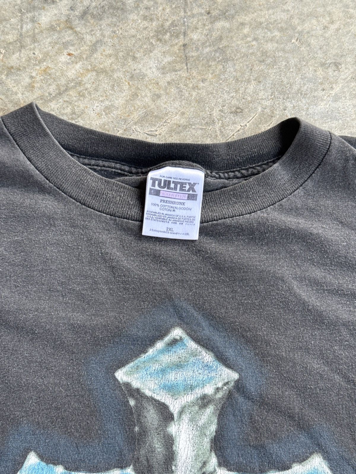 Vintage *RARE*VTG RELIGION GOD STAINLESS CROSS CHROME VIBE FADED TEE Size US XXL / EU 58 / 5 - 5 Thumbnail