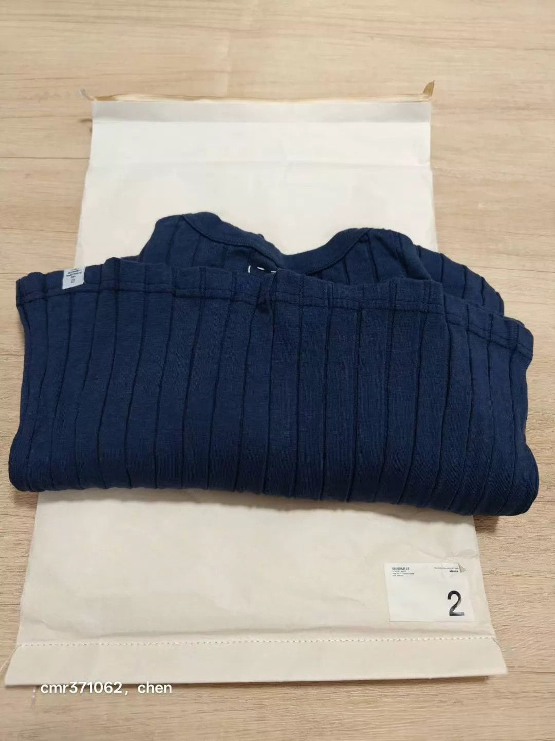 Visvim visvim 15AW Ribs Henley L/S Navy Women's 2 New Size M / US 6-8 / IT 42-44 - 8 Thumbnail