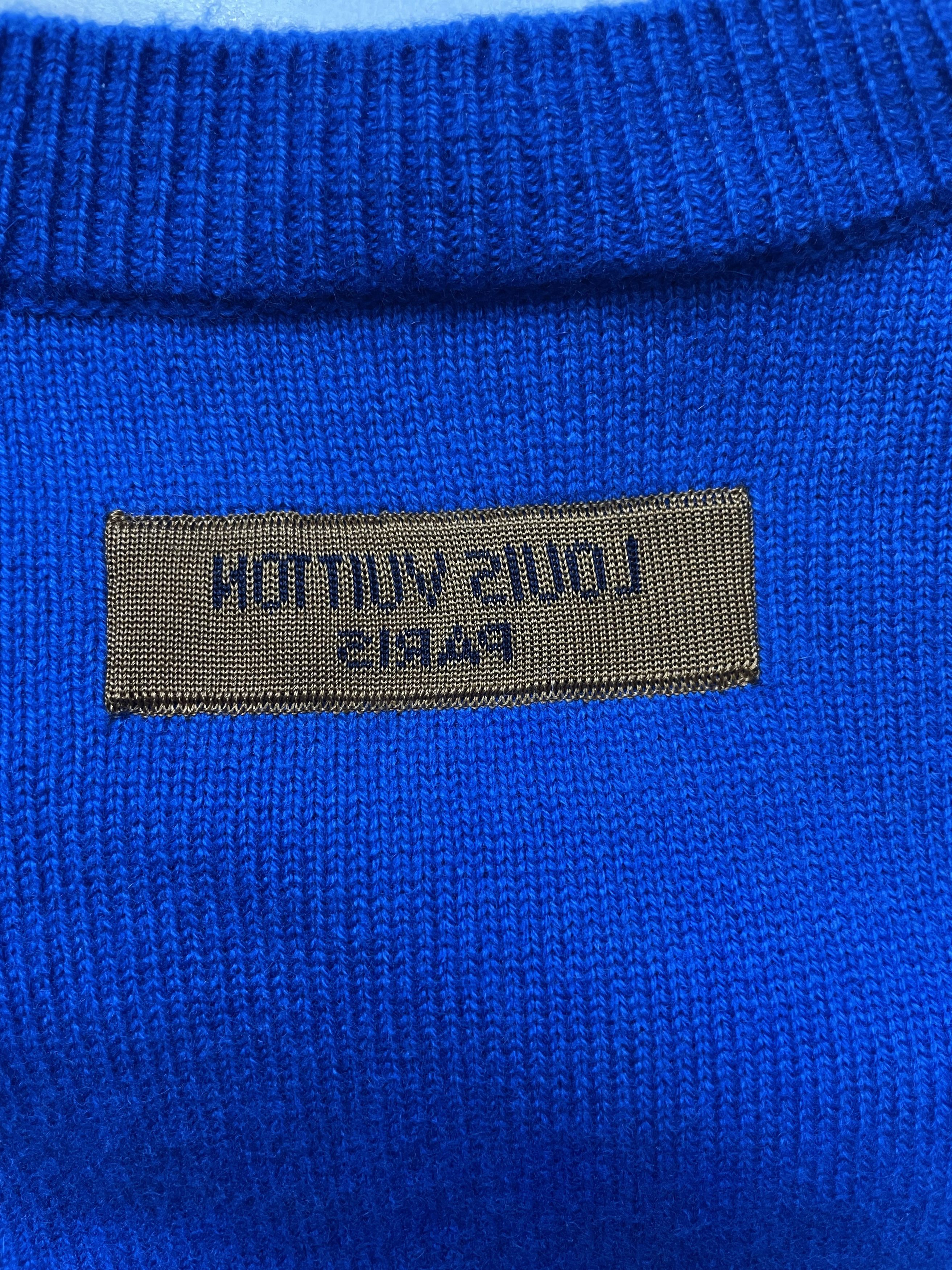 Louis Vuitton Louis Vuitton Blue LV Cuffs Cashmere Crewneck Size XS / US 0-2 / IT 36-38 - 7 Thumbnail