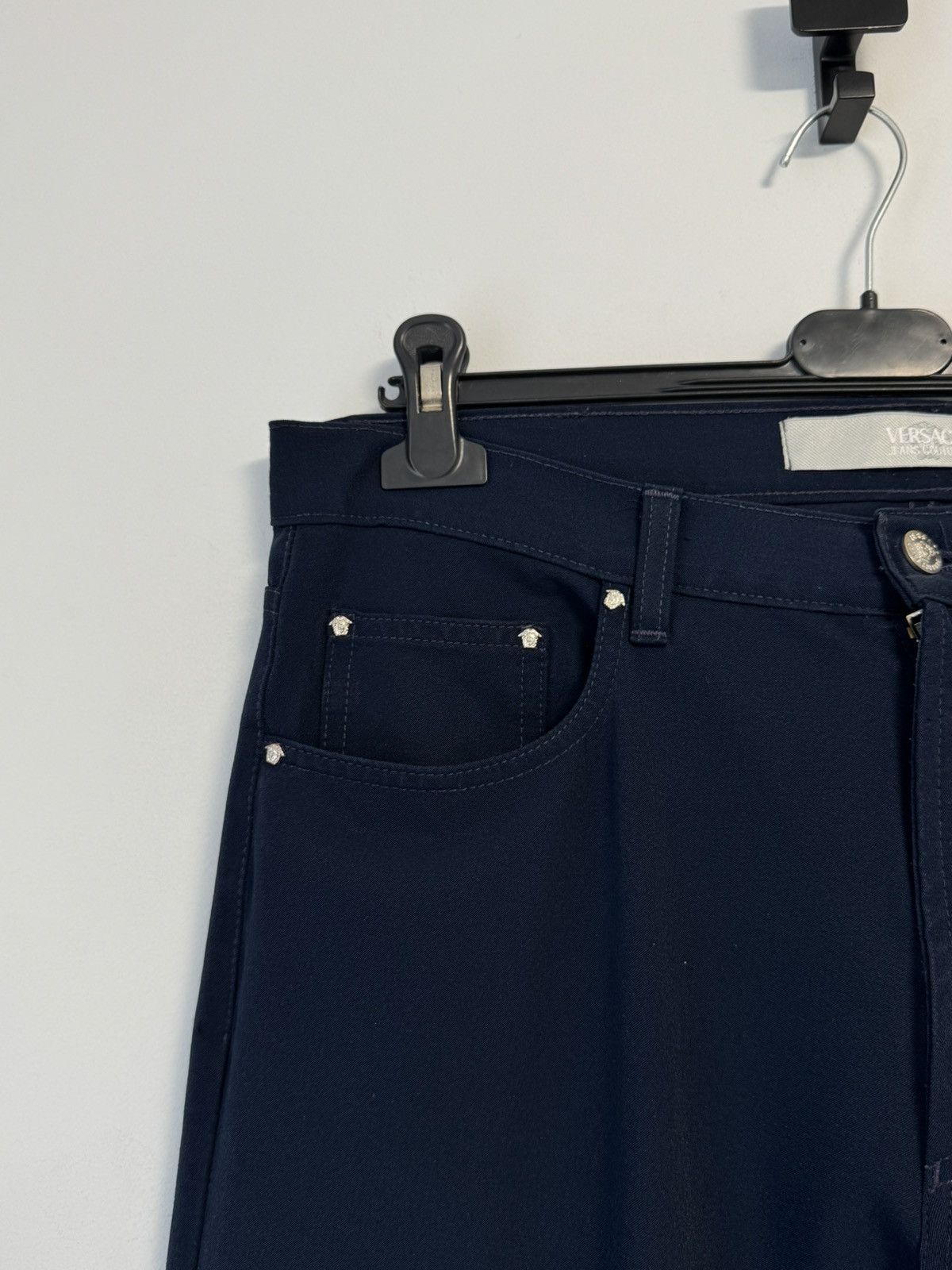 Versace Gianni Versace Dark Blue Jeans Classic Straight Luxury Pants Size US 34 / EU 50 - 5 Thumbnail