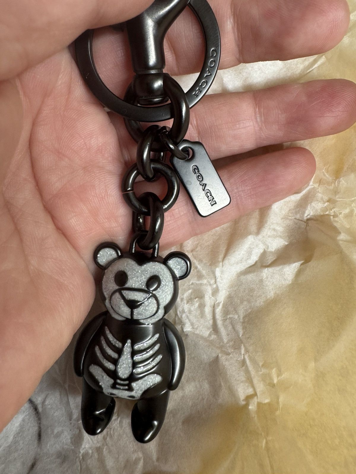 Coach COACH Halloween Skeleton Teddy Bear Key Chain Ring Bag Charm Size ONE SIZE - 1 Thumbnail