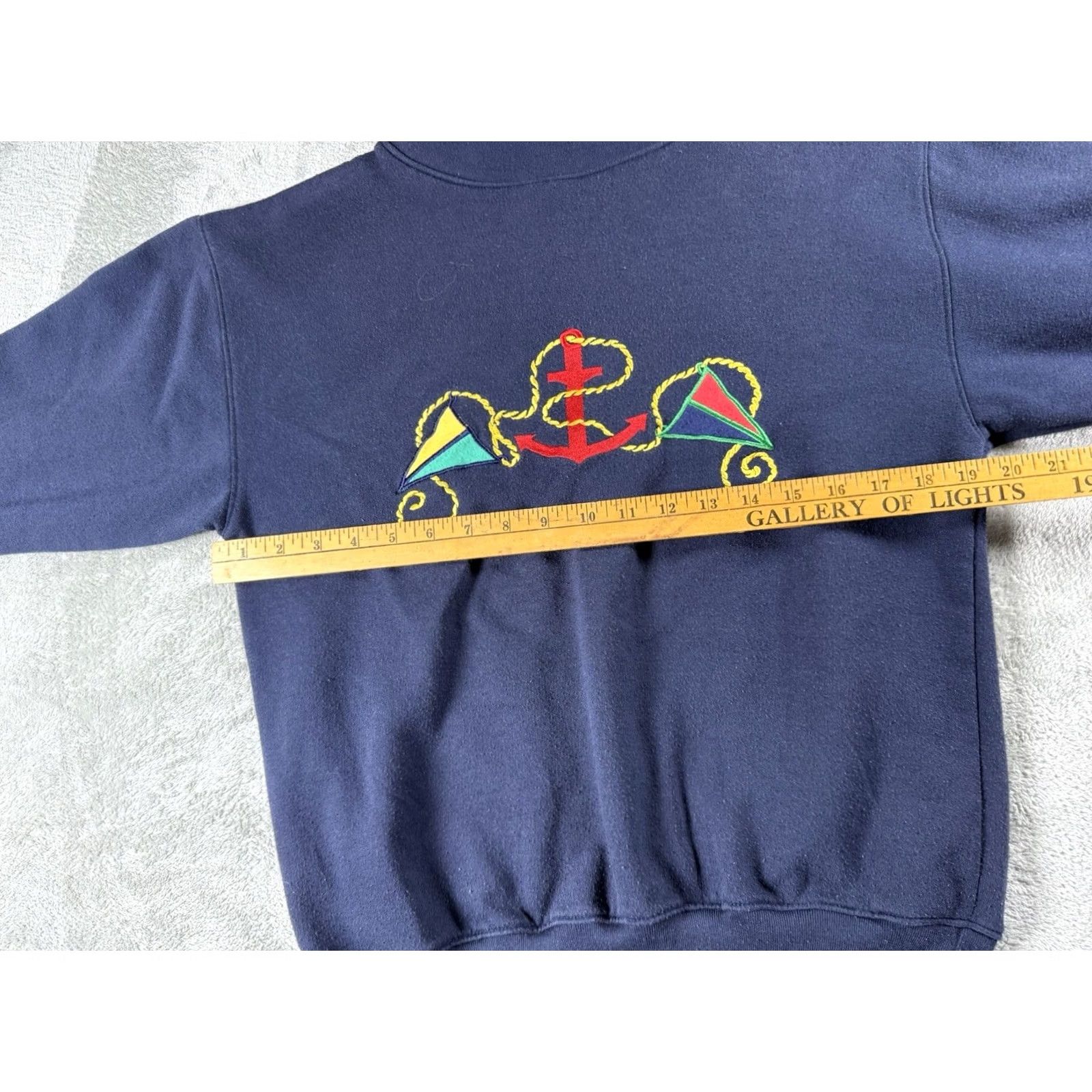 Vintage VINTAGE Nautical Sweatshirt Womens Small Mom Core Grandmother Core Mock Size S / US 4 / IT 40 - 3 Thumbnail