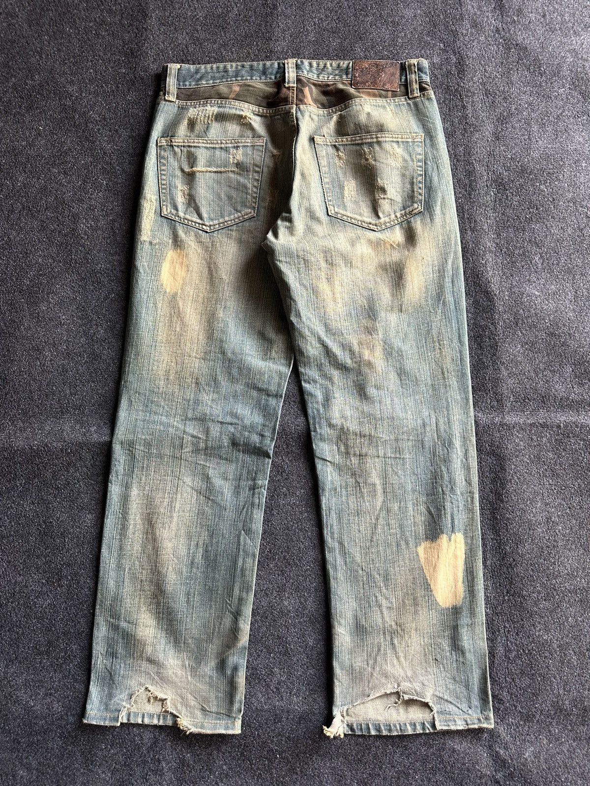 14th Addiction United Superior Baggy Rusty Mudwash Denim W34 D127 Size US 34 / EU 50 - 4 Thumbnail