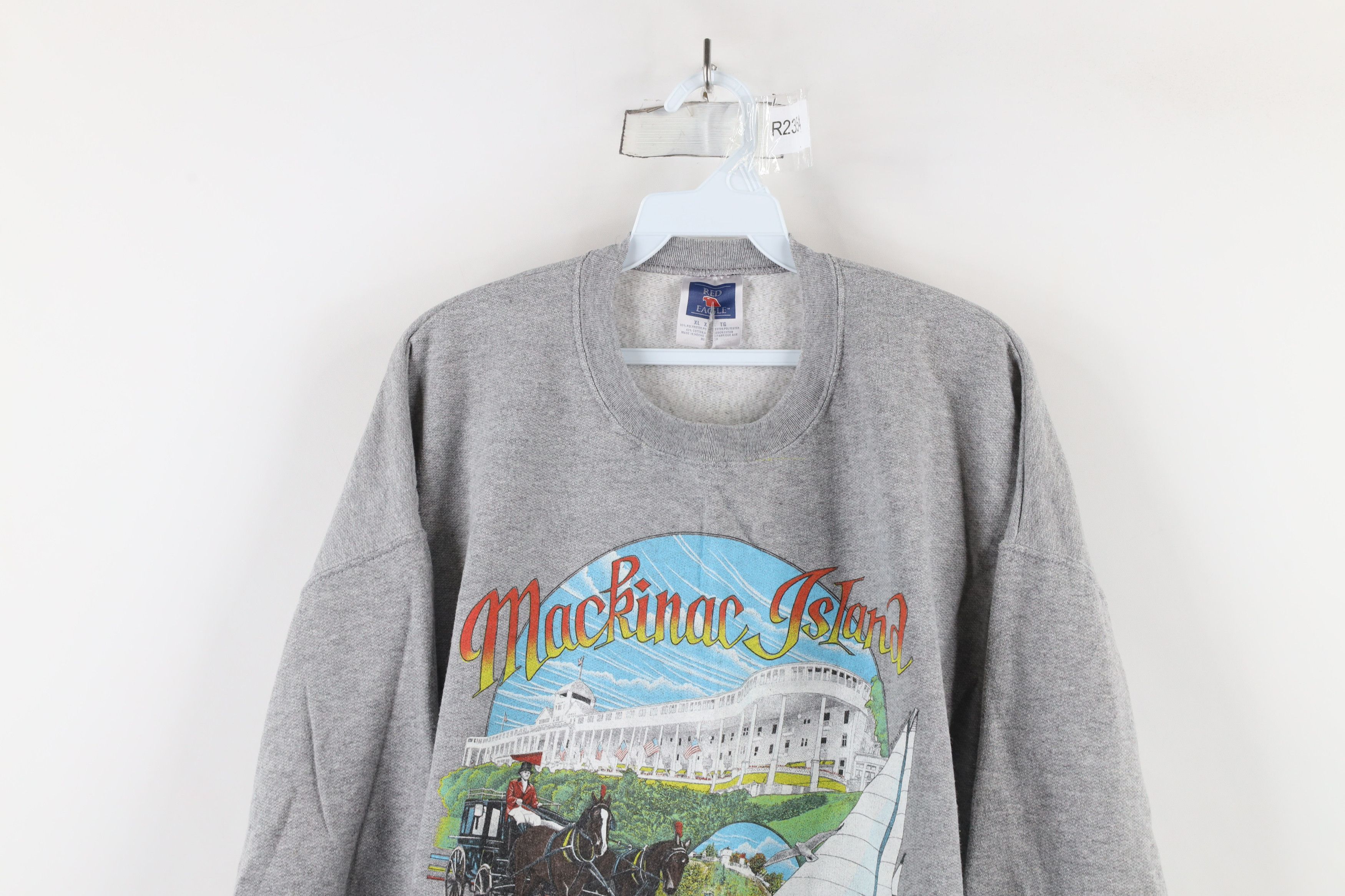 Vintage Vintage 90s Streetwear Mackinac Island Crewneck Sweatshirt Size US XL / EU 56 / 4 - 2 Thumbnail