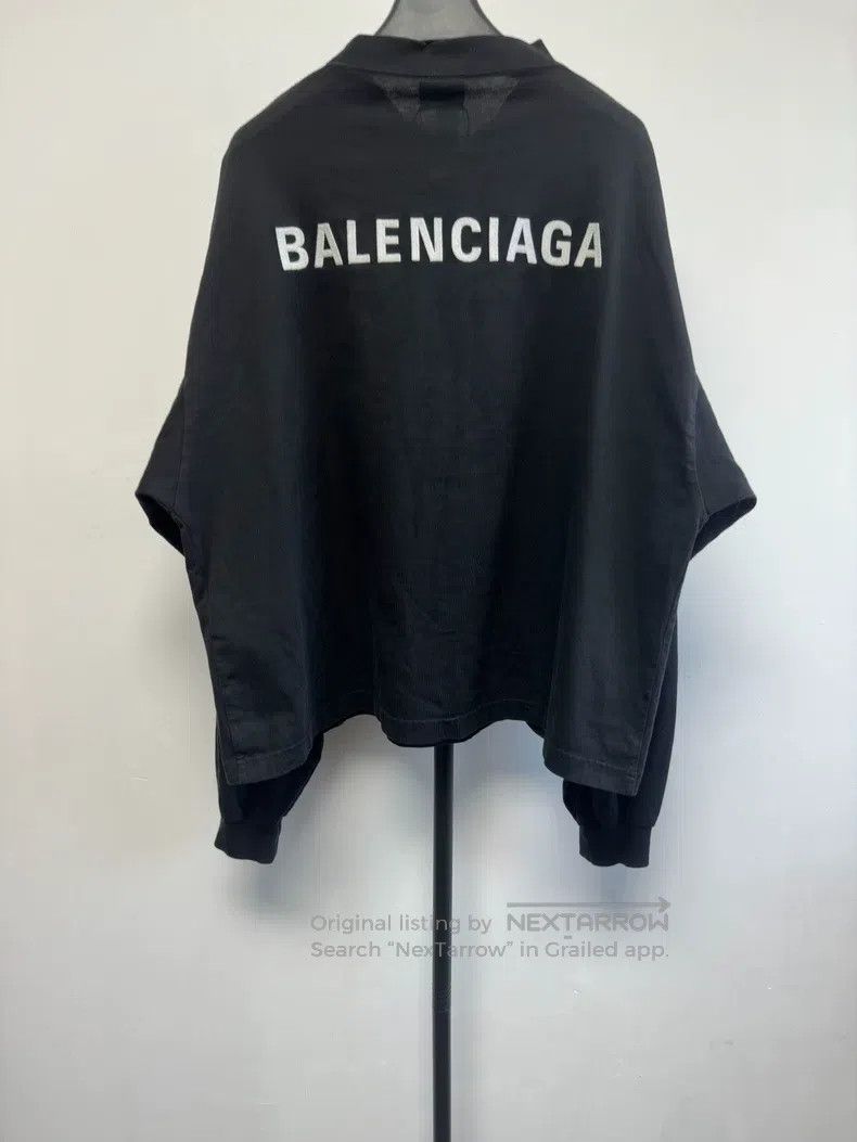 Balenciaga Balenciaga Letter Printed Crew Neck Long Sleeve Size US L / EU 52-54 / 3 - 2 Thumbnail