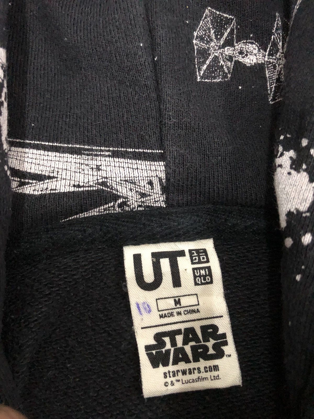 Star Wars × Uniqlo RARE FULLPRINT STAR WARS CHARACTERS LOGO HOODIES Size US M / EU 48-50 / 2 - 6 Thumbnail