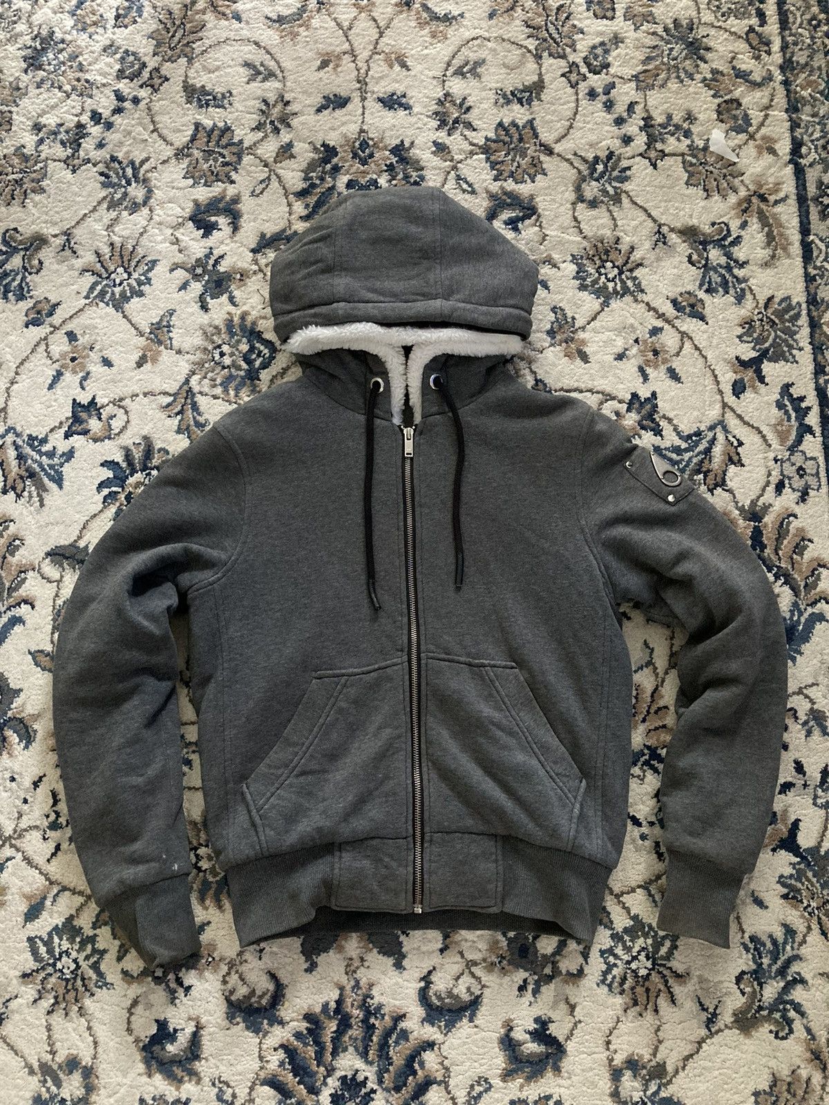 Moose Knuckles Hoodie with Fur Lining On the inside