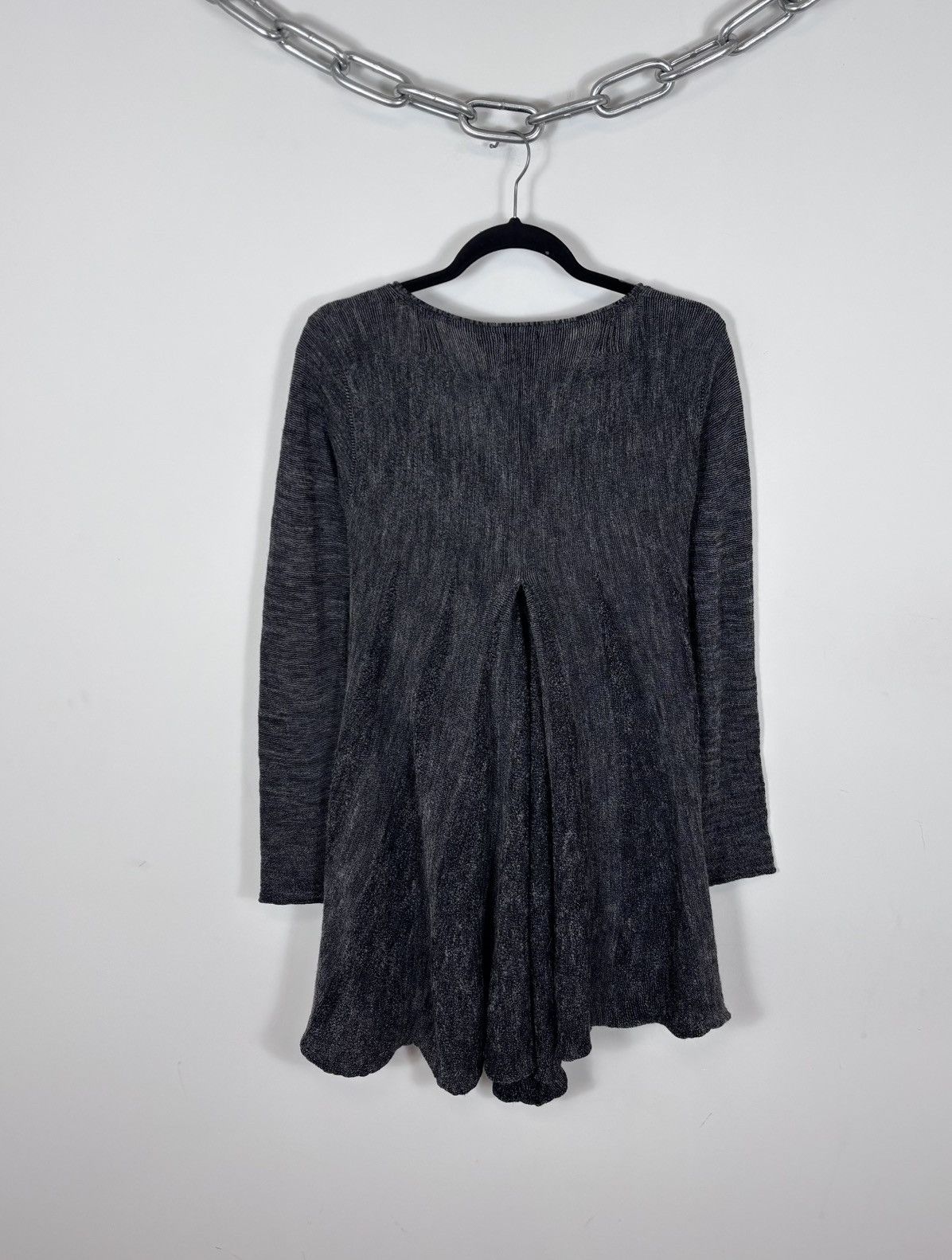 Transit Transit Par Such Women’s Avant Garde Gray Wool Ruffle Dress Size M / US 6-8 / IT 42-44 - 2 Thumbnail