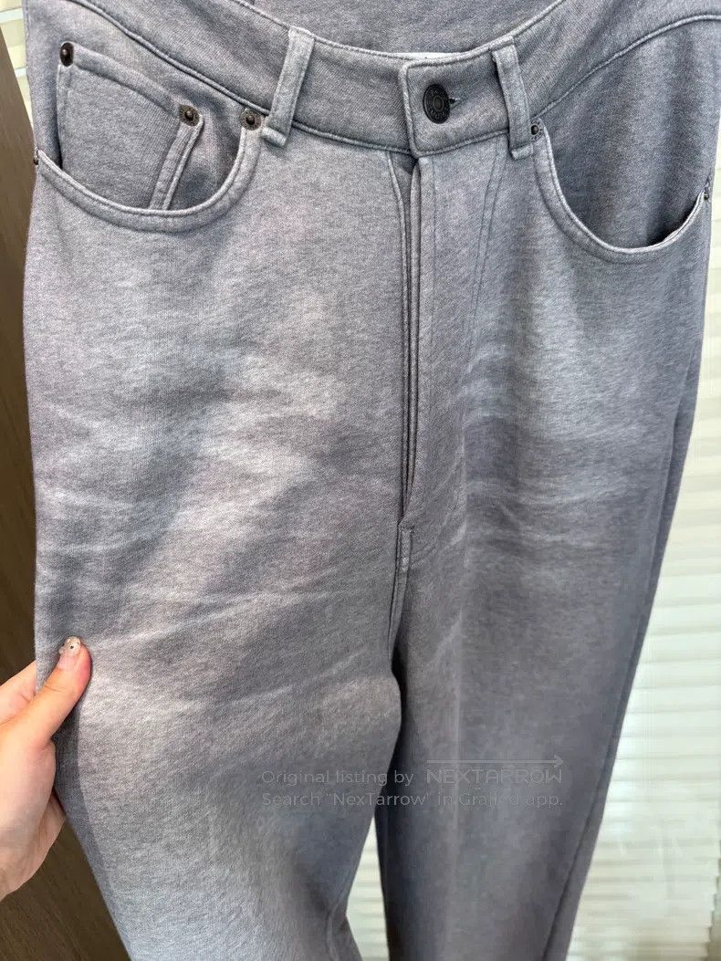 Acne Studios Acne Studios Grey high-waisted wide-leg pants Size US 28 / EU 44 - 2 Thumbnail