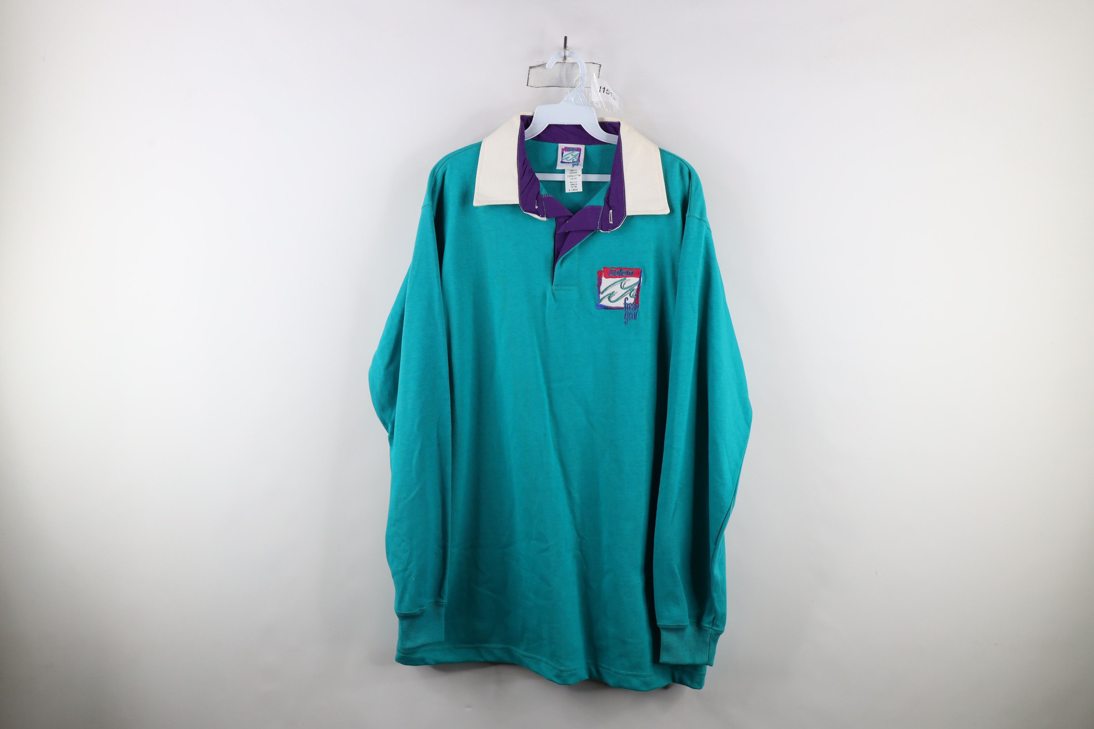Vintage Vintage 90s Salem Cigarettes Fresh Heavyweight Rugby Polo Size US XL / EU 56 / 4 - 1 Thumbnail