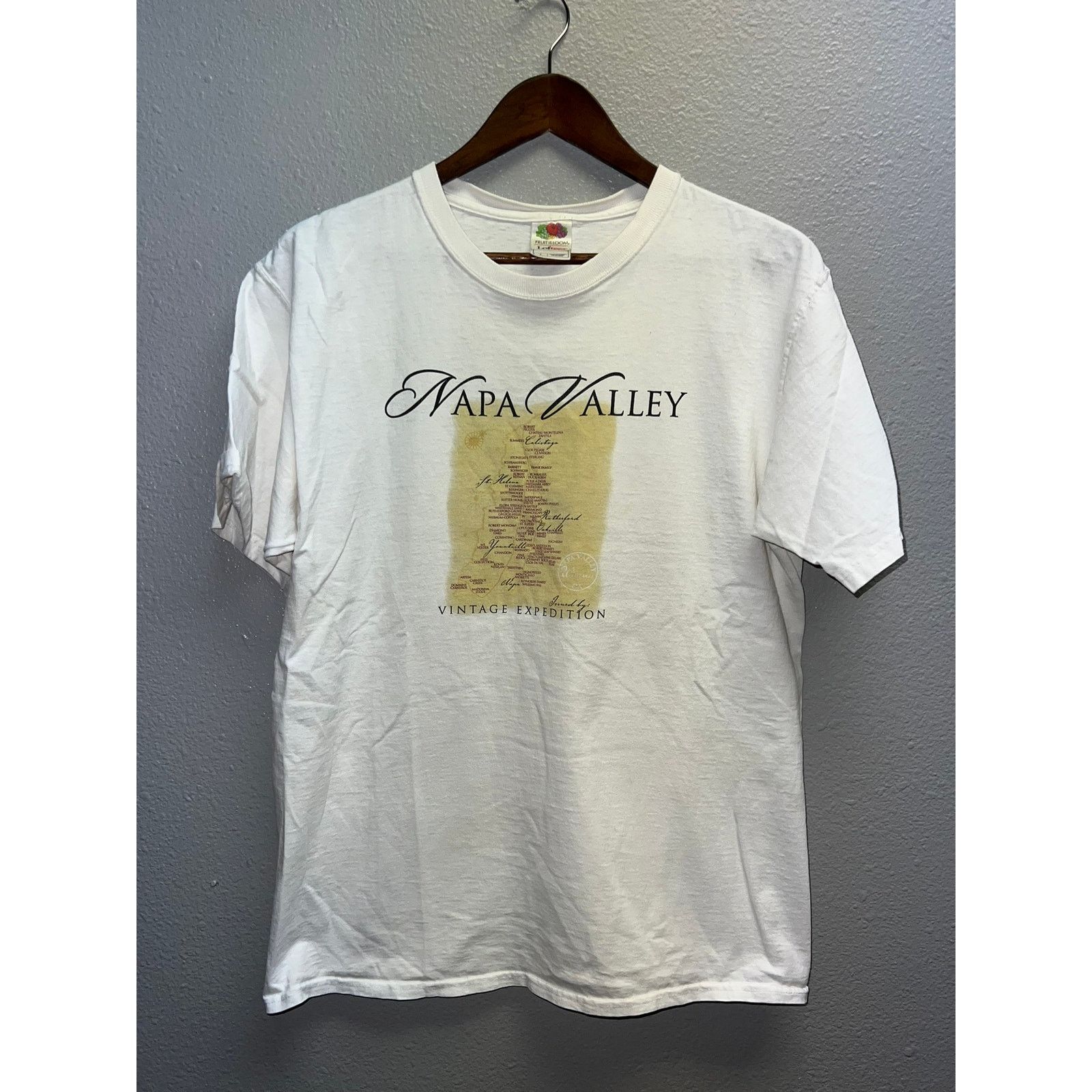 Fruit Of The Loom Vintage Napa Valley Shirt Expedition Wine Vineyards Tee M Size US M / EU 48-50 / 2 - 1 Thumbnail