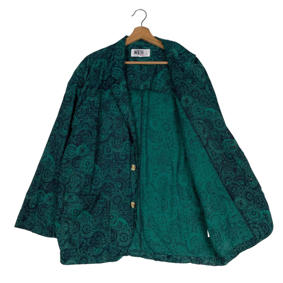 Japanese Brand NEO BLOOD TOKYO Fullprint Casual Jacket #0892-C40 Size US L / EU 52-54 / 3 - 9 Thumbnail
