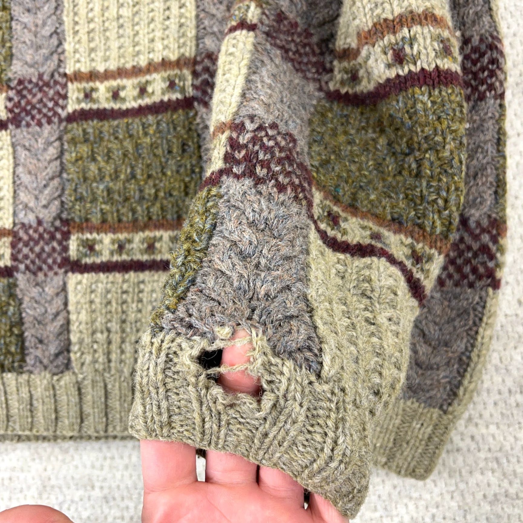 Chaps VINTAGE Chaps Ralph Lauren Sweater Men Large Wool Crew Neck Green 90s Preppy Logo Pullover General Mens Size US L / EU 52-54 / 3 - 5 Thumbnail