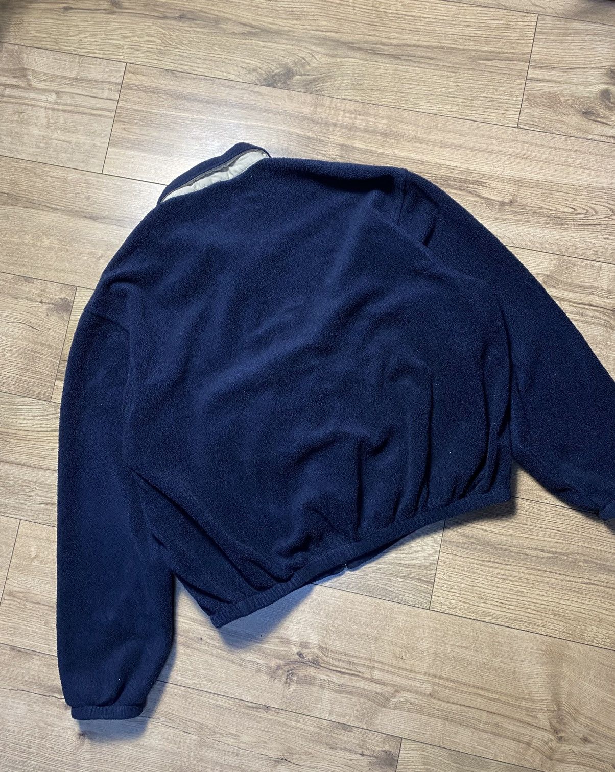 Polo Ralph Lauren Vintage Polo Ralph Lauren XL Navy Blue Fleece Jacket Men's Size US XL / EU 56 / 4 - 4 Thumbnail