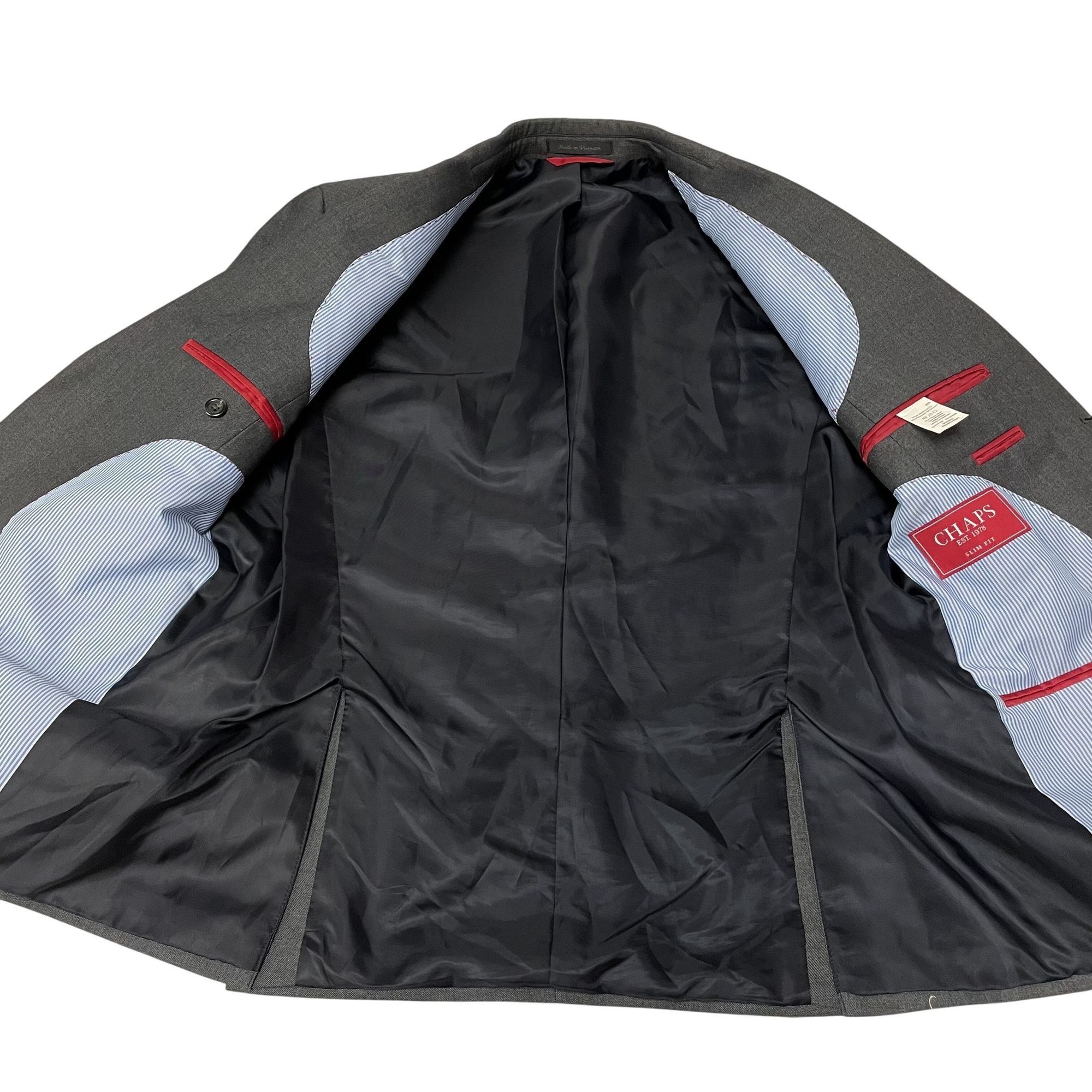 Chaps Ralph Lauren Chaps Ralph Lauren Charcoal Sport Coat MODERN Slim Jacket Size 38S - 4 Thumbnail