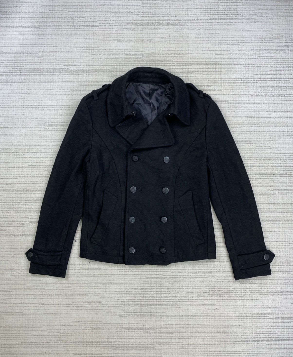 PPFM Vintage PPFM Double Collar Buttoned Wool Coat Jacket Size US M / EU 48-50 / 2 - 1 Thumbnail