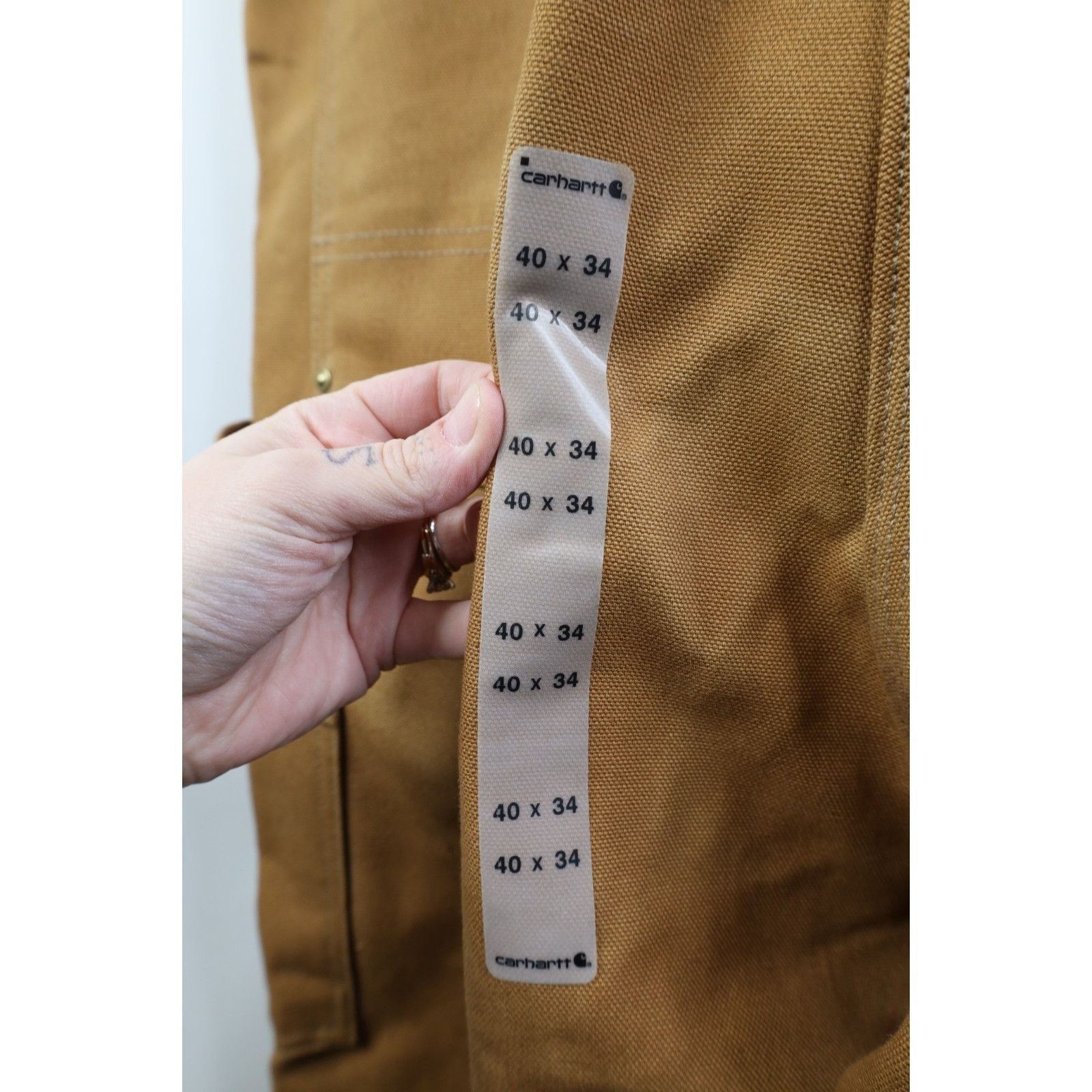 Carhartt Deadstock Vintage Y2K Carhartt Double Knee Duck Overalls Size US 40 / EU 56 - 16 Thumbnail