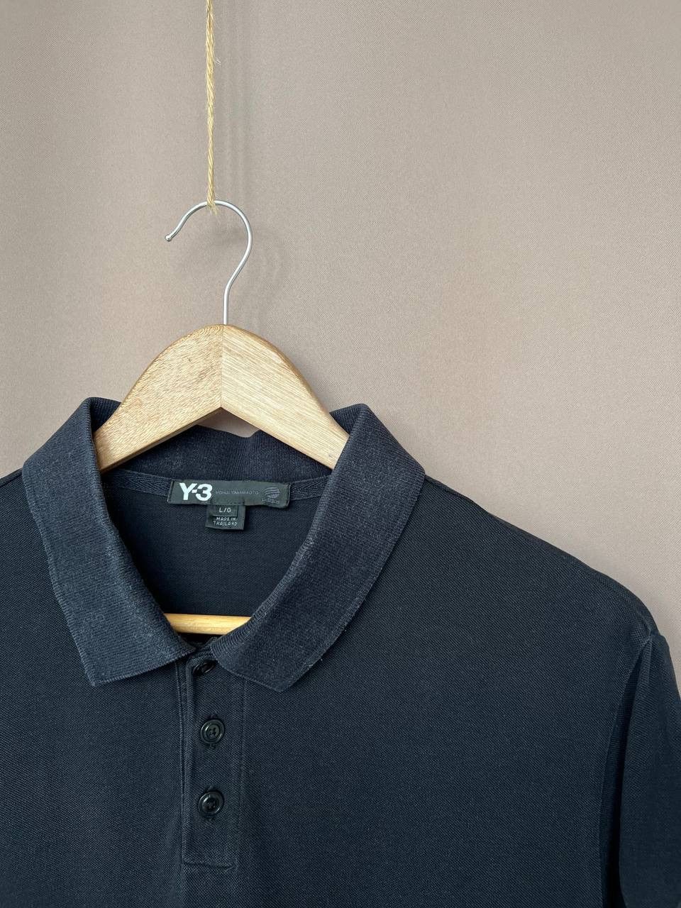 Yohji Yamamoto Y-3 Yohji Yamamoto Polo Shirt Mens Size M/L Sleeve Logo Size US L / EU 52-54 / 3 - 6 Thumbnail