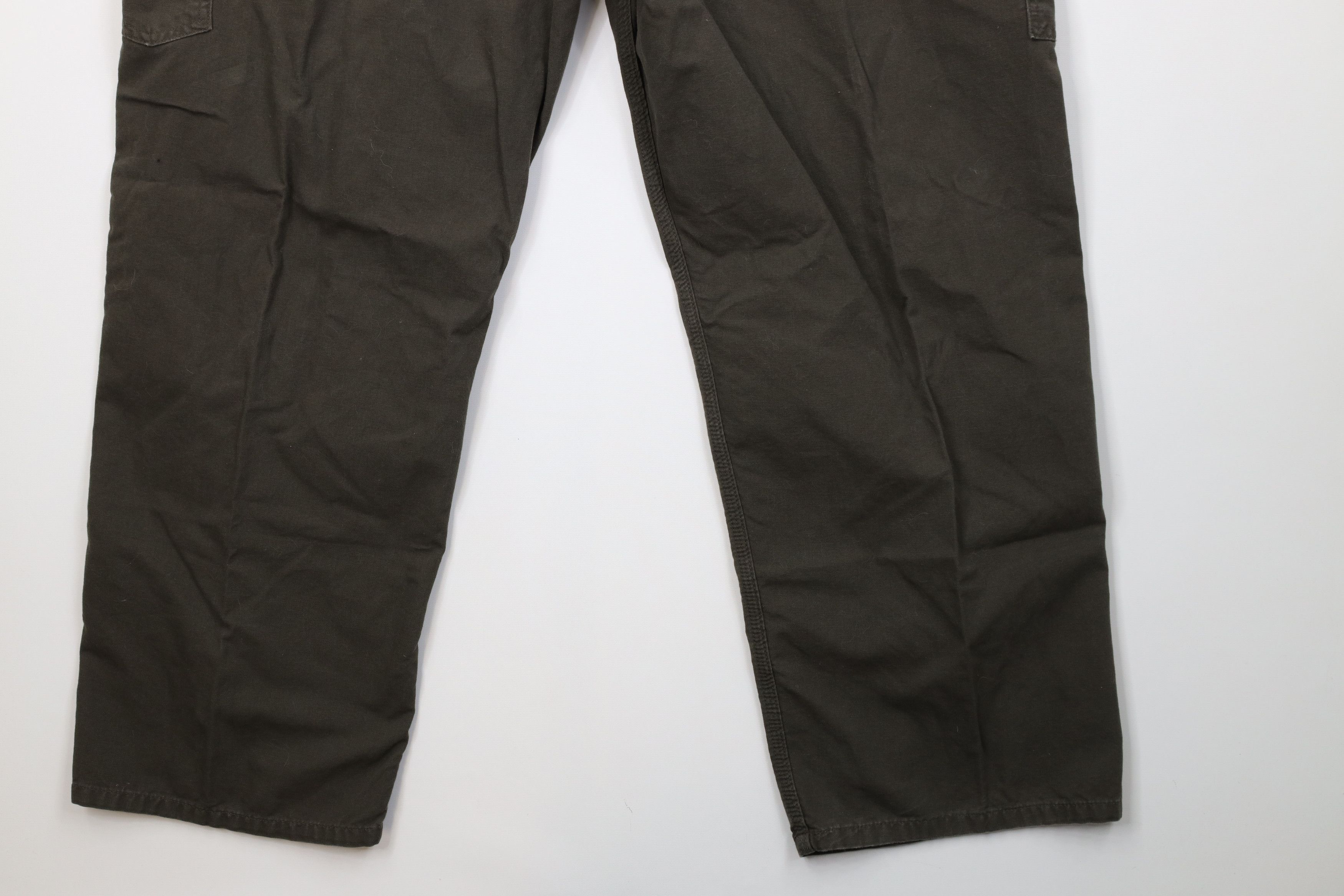 Carhartt Vintage Y2K Carhartt Dungaree Pants Dark Olive Green Size US 44 / EU 60 - 13 Thumbnail