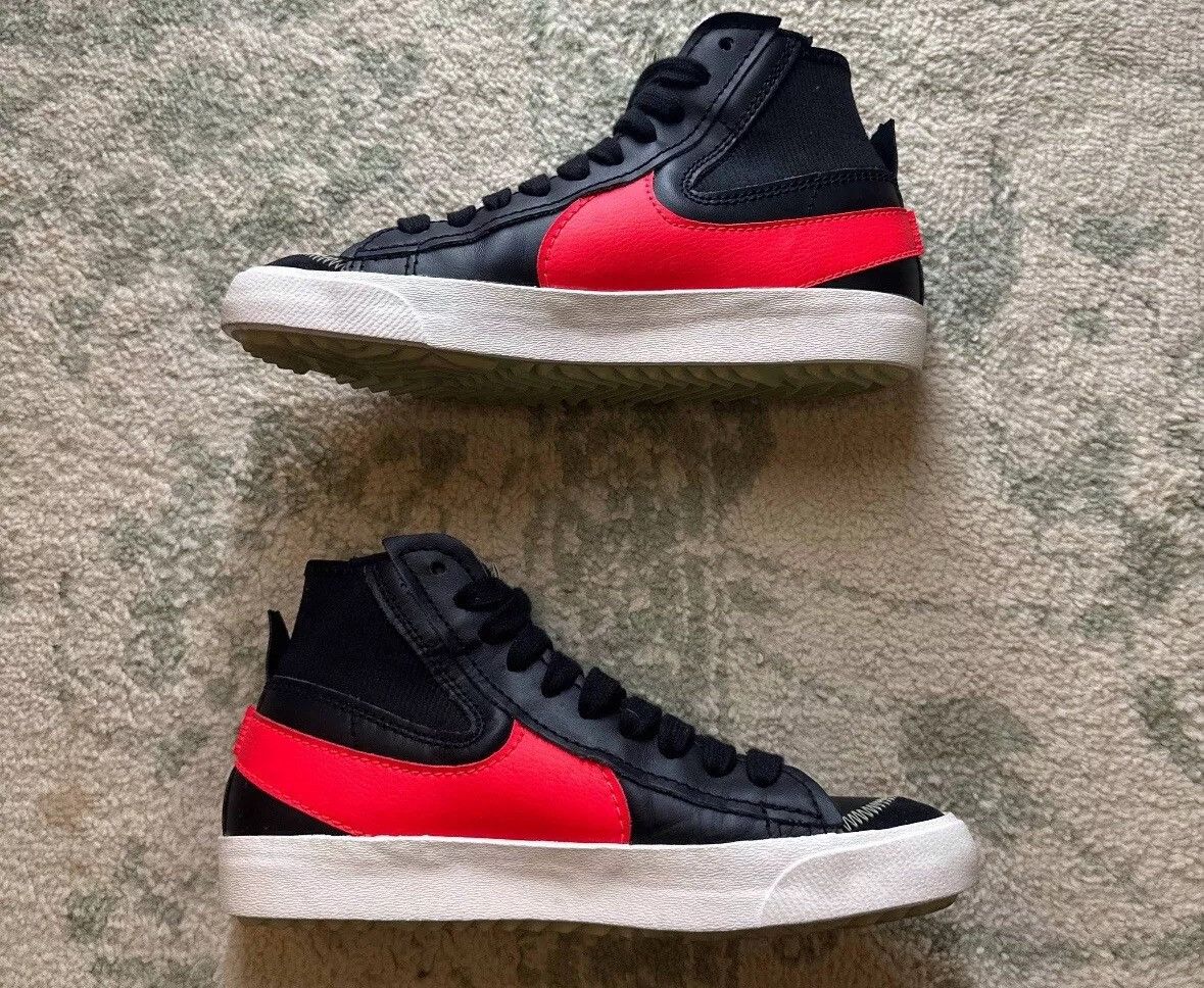 Nike Nike Blazer '77 Jumbo Mid Black Bright Crimson Size US 10 / EU 43 - 3 Thumbnail