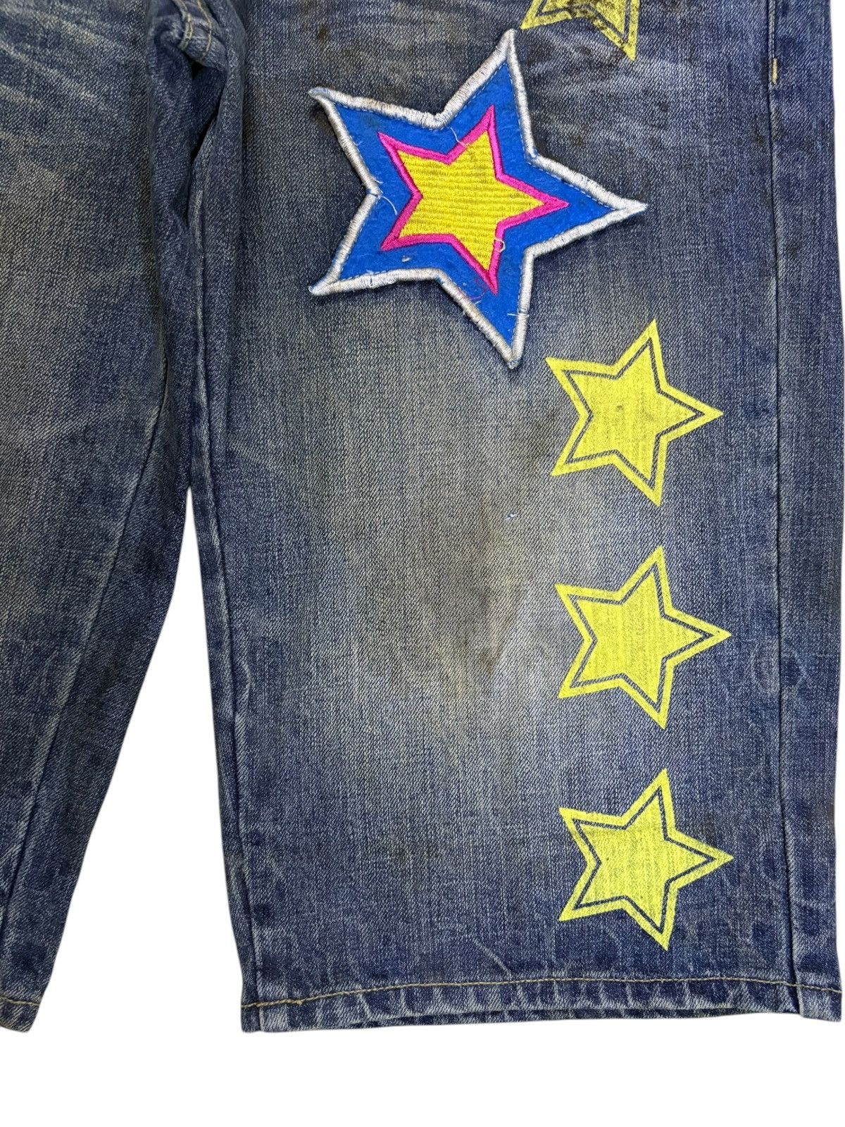 Japanese Brand Vintage Japanese Brand Double Waist Mud Wash Jean Shorts Size US 32 / EU 48 - 9 Thumbnail