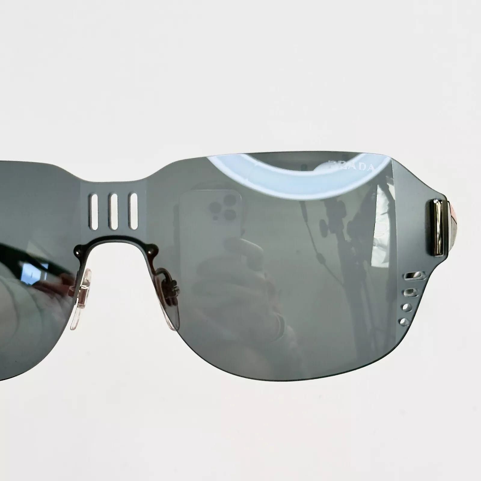 Prada PRADA LINEA ROSSA Sport 05S Rubber Black Mask Mirror PS05SS Size ONE SIZE - 7 Thumbnail