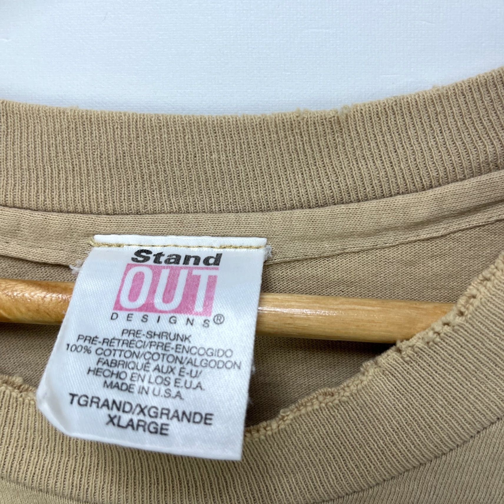 Vintage VINTAGE Woolrich Deer Nature Single Stitch T-Shirt Made in USA XL Beige Men's T-Shirt 90s Size US XL / EU 56 / 4 - 6 Thumbnail