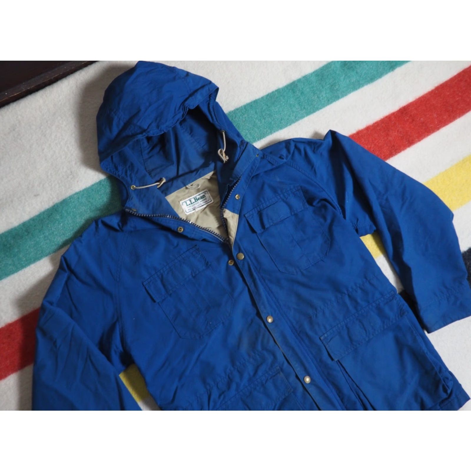 Vintage VTG 70s LL Bean Baxter State Parka Navy Blue Outdoor Shell Jacket Mens M USA Parka Nylon 70s Outdoor Mens M Blue LL Bean Jacket Parka Vintage Brown? Size US M / EU 48-50 / 2 - 2 Thumbnail