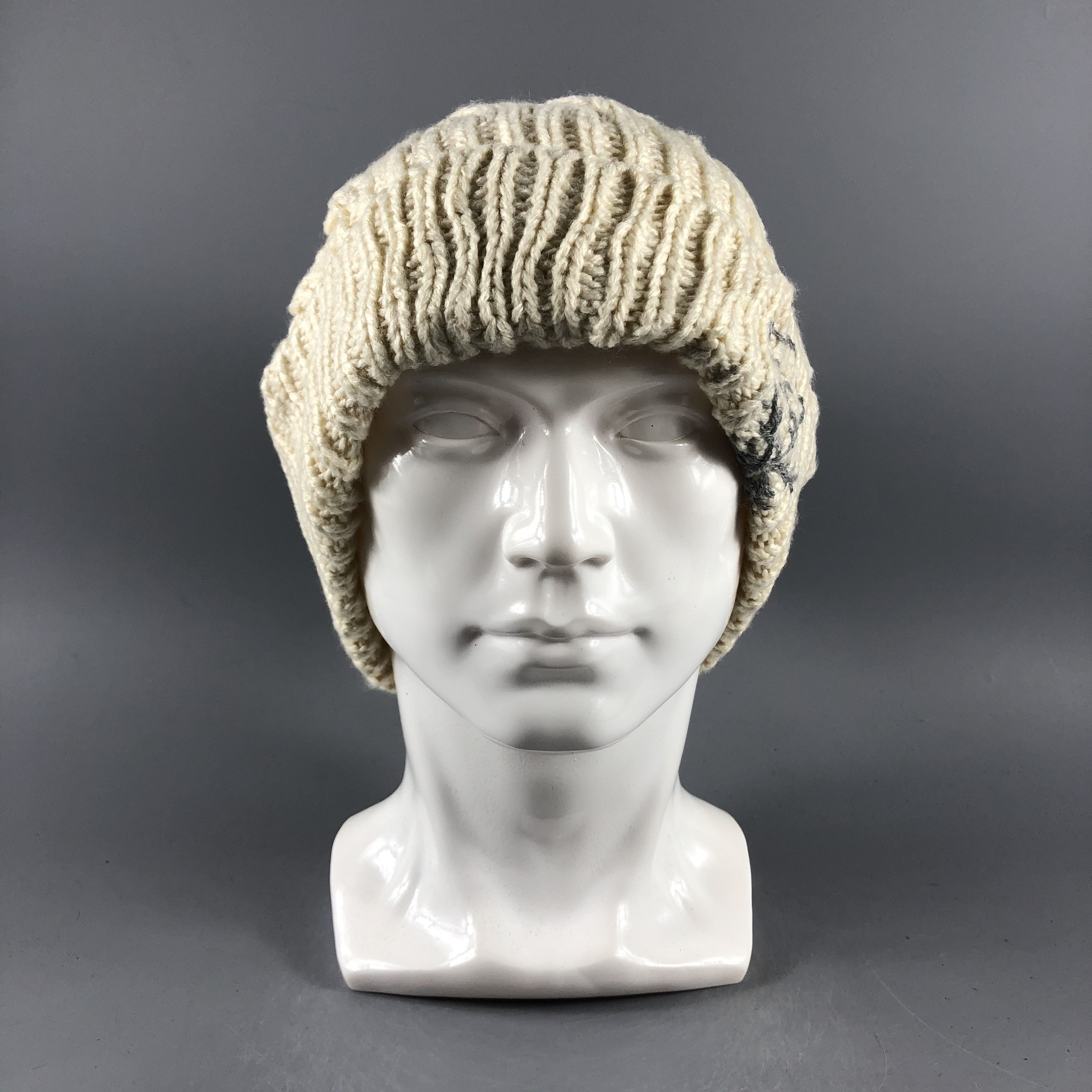 Japanese Brand × Vintage Unknown Aran Isle PomPom Beanie Snow Hat Snow Cap -D376 Size ONE SIZE - 2 Thumbnail