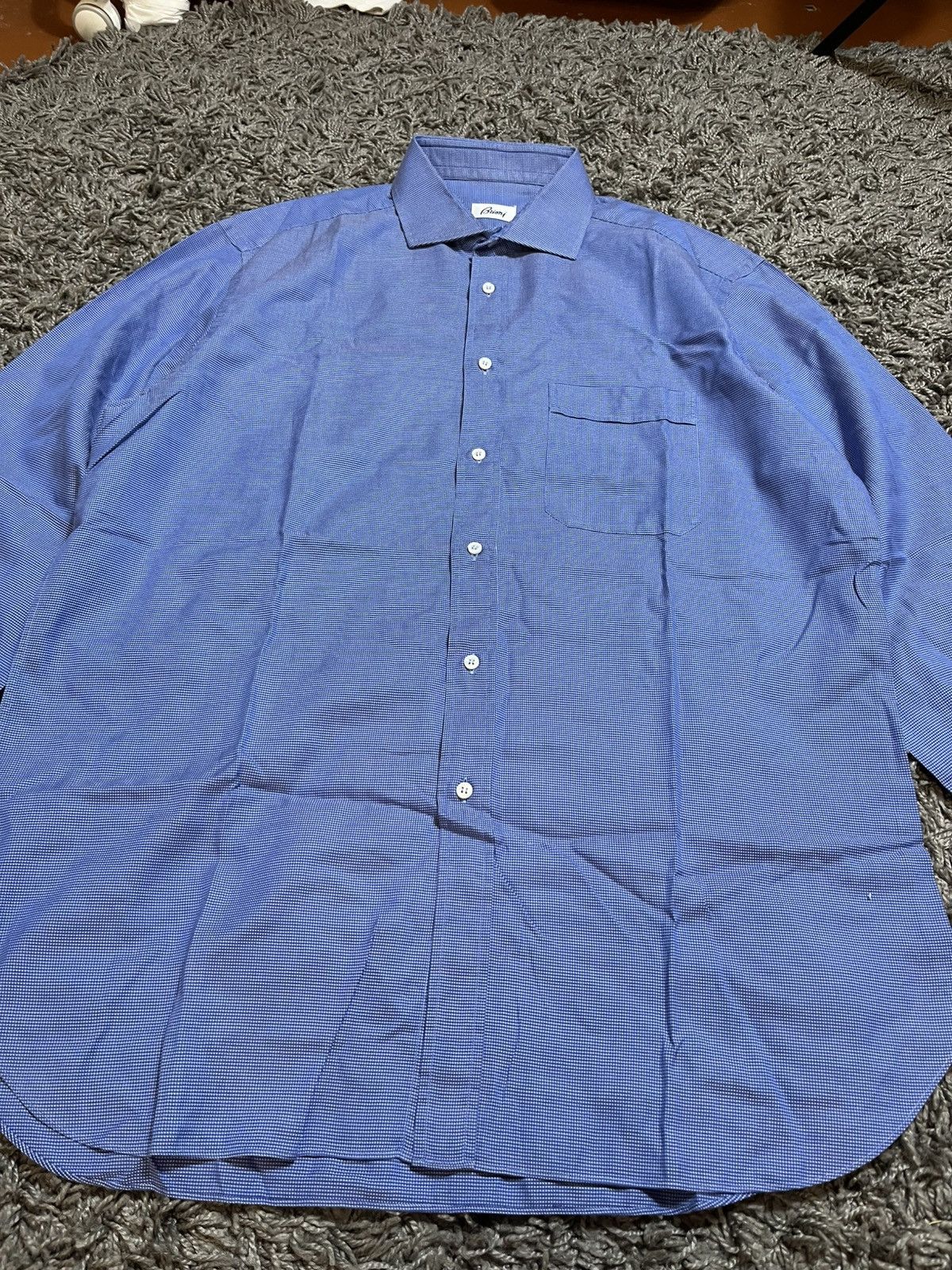 Brioni BRIONI COTTON CLASSIC SHIRT MADE IN ITALY XL Size US XL / EU 56 / 4 - 2 Thumbnail