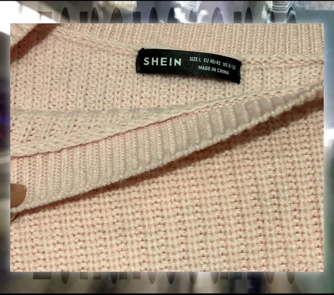 Other × Vintage Shein Knit Pink Sweater Size L / US 10 / IT 46 - 3 Thumbnail
